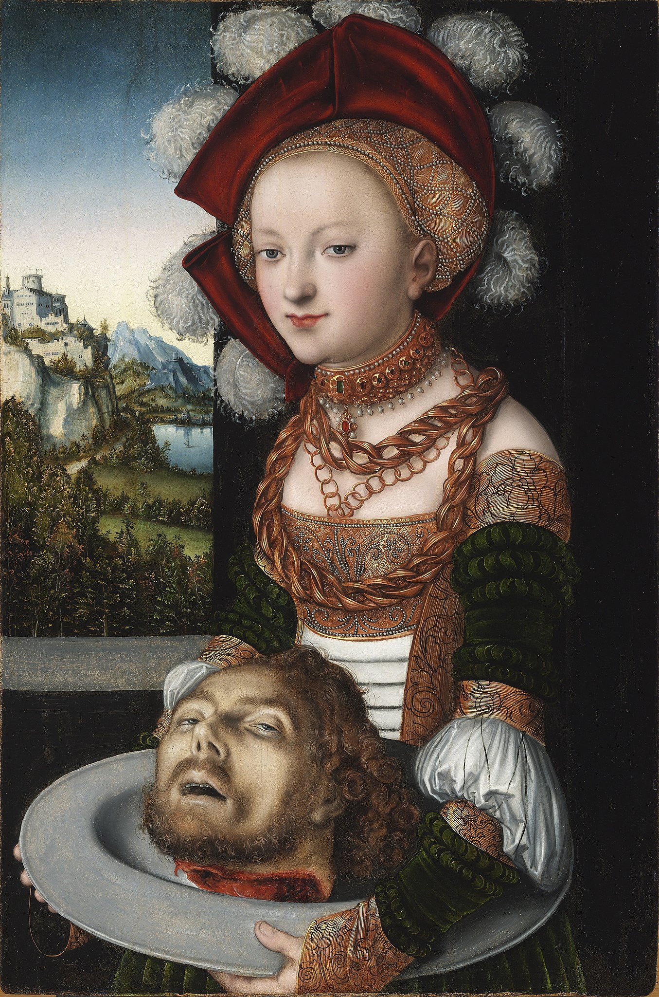 Salomé Keresztelő Szent János fejével by Lucas Cranach the Elder - 1530-as évek - 87 × 58 cm 