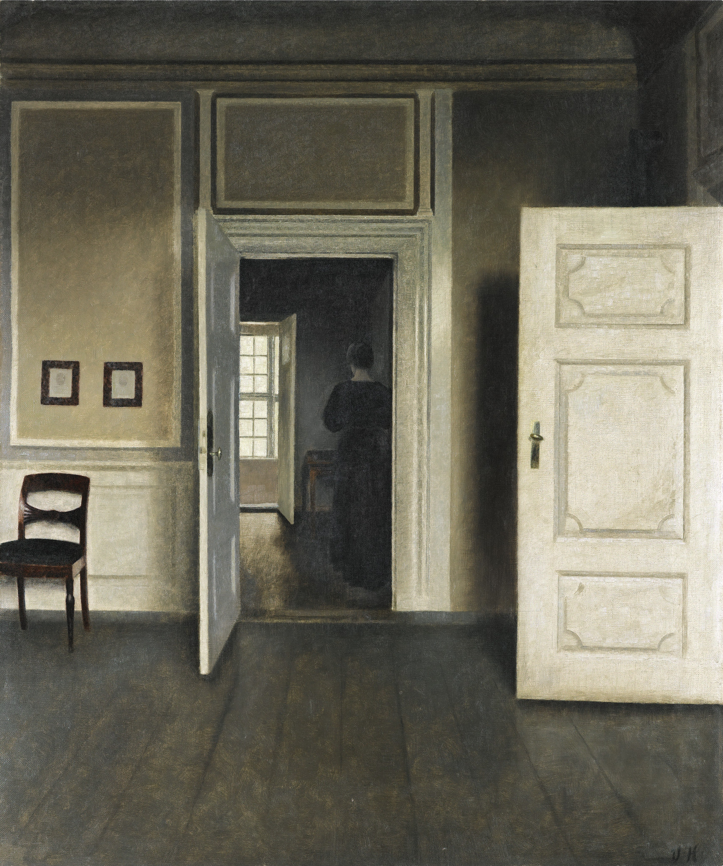 Interieur. Strandgade 30 by Vilhelm Hammershøi - 1901 - 66 x 55 cm Städel Museum