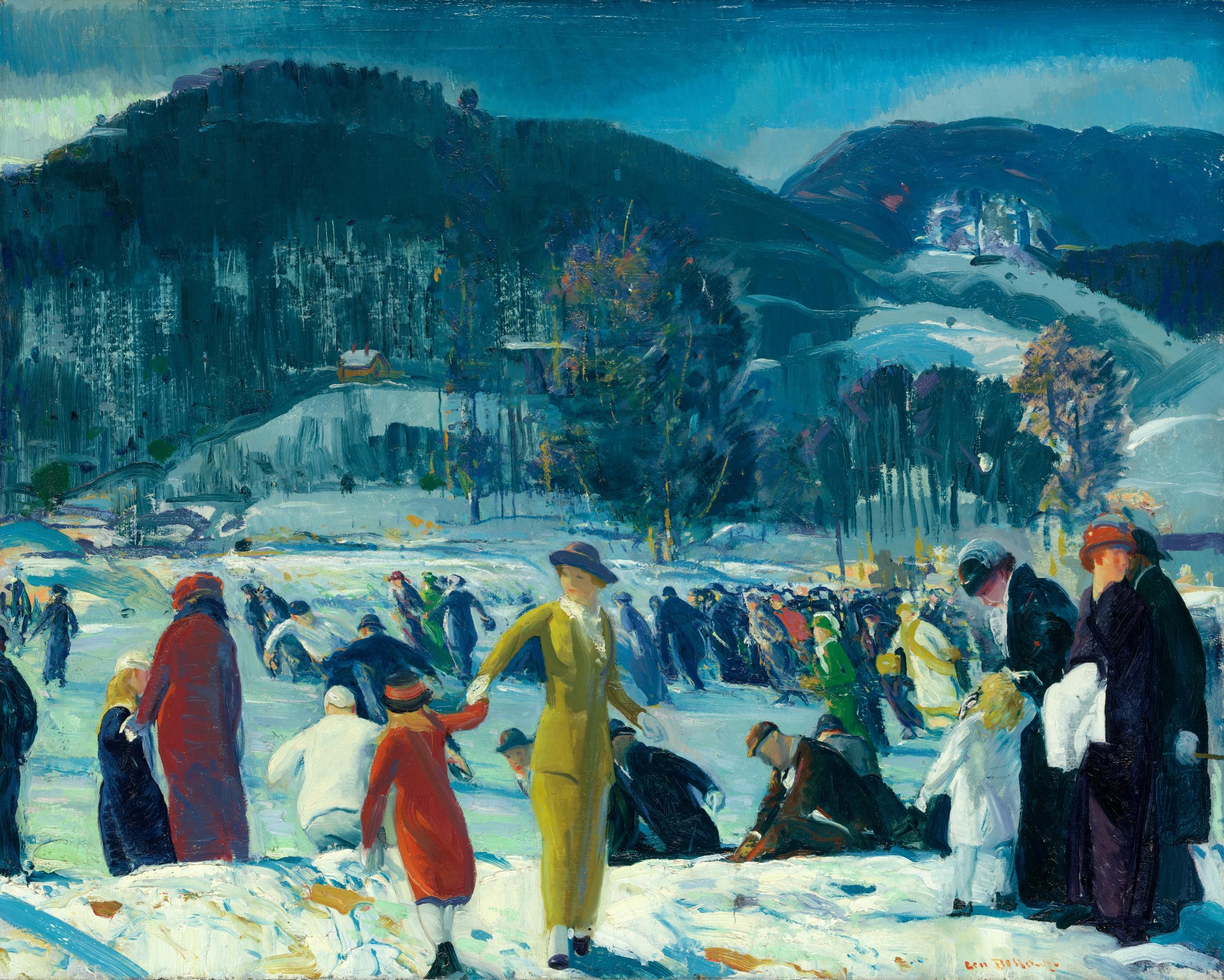 L’Amour de l’hiver by George Bellows - 1914 - 81.6 × 101.6 cm Art Institute of Chicago