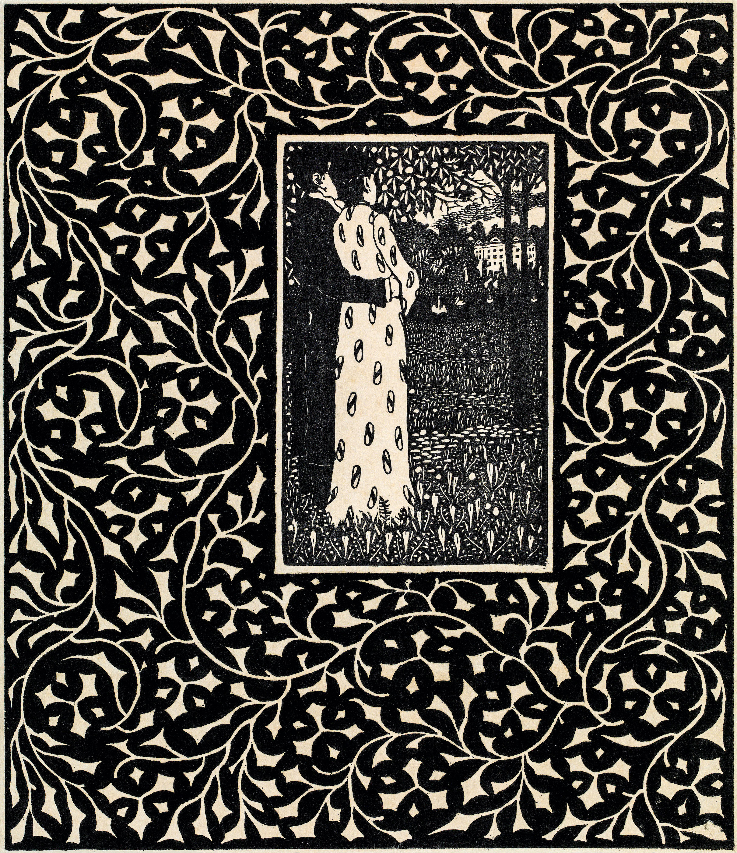 四季、1906年 by Carl Krenek - 1906年 - 26.6 x 22.1 cm 