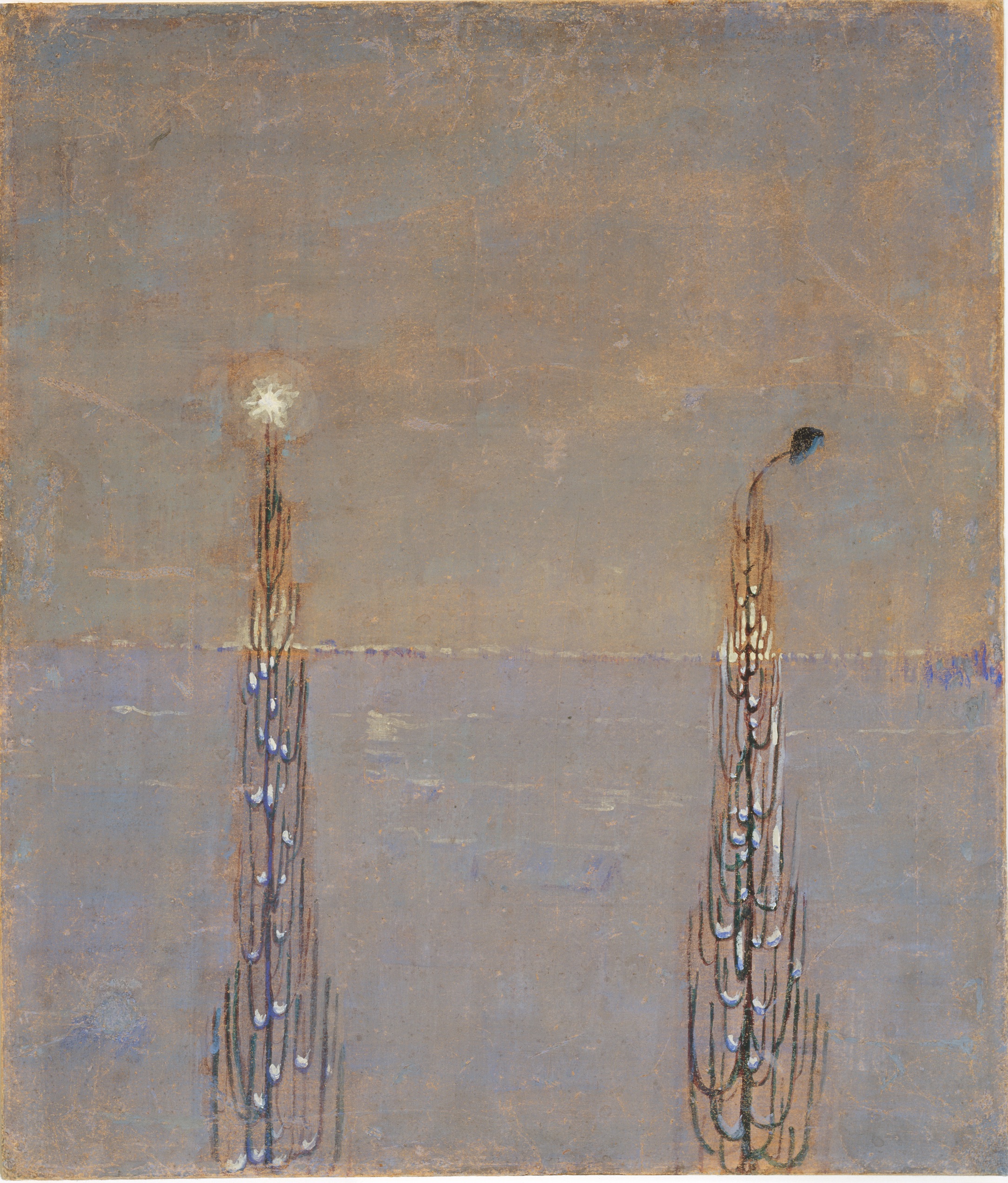 겨울 by Mikalojus Konstantinas Čiurlionis - 1907년 - 36.4 x  31.2 cm 