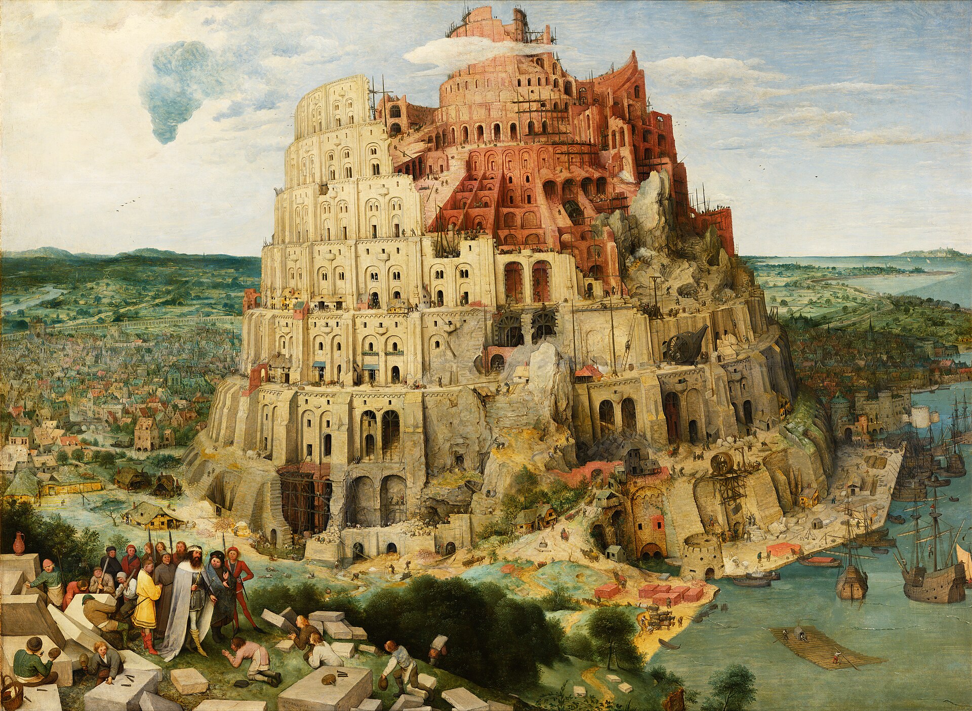 Turmbau zu Babel by Pieter Bruegel der Ältere - circa 1563 - 114 × 155 cm Kunsthistorisches Museum