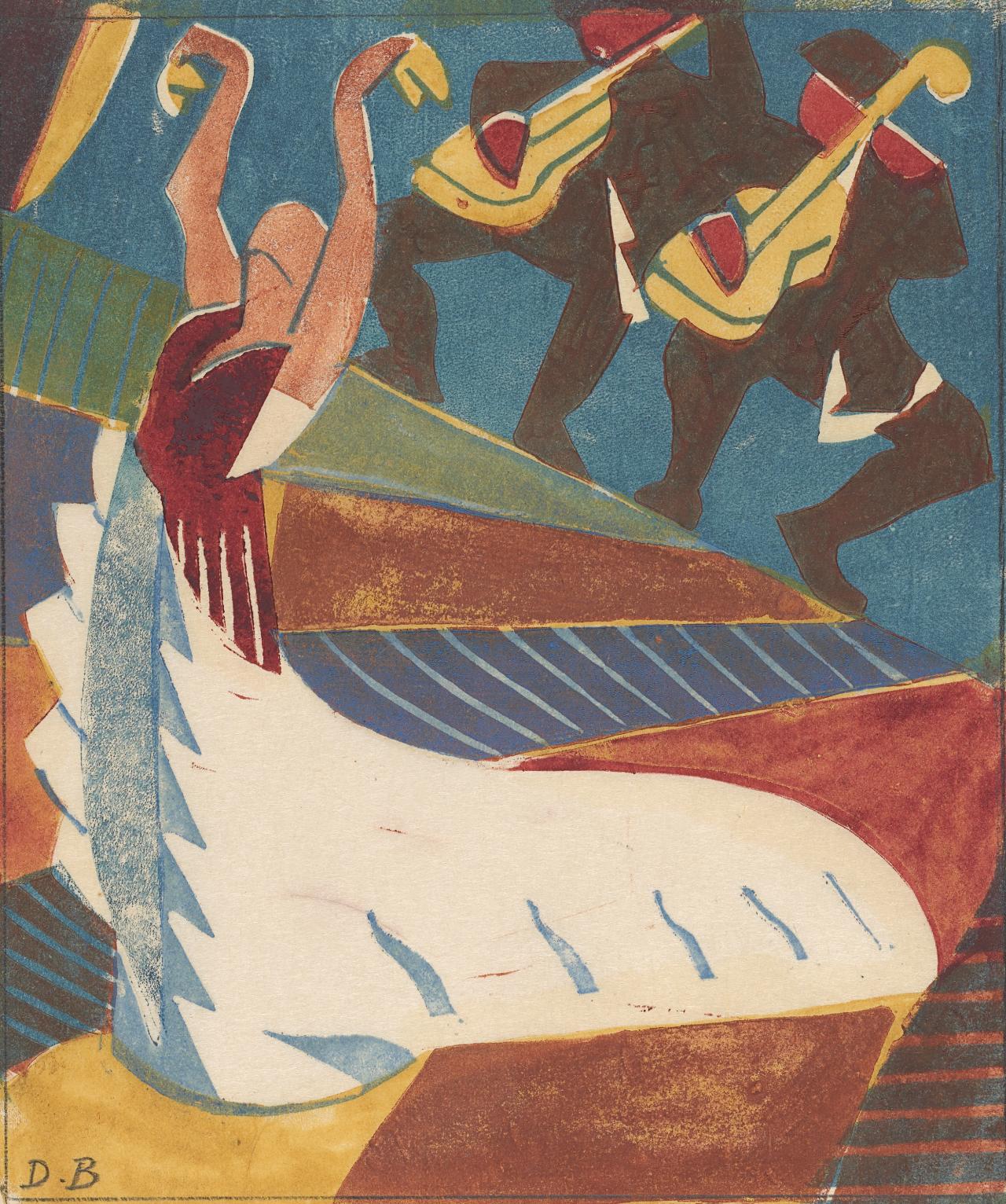 Argentine (la danseuse espagnole) by Dorrit Black - Vers 1929 - 18.8 × 16.0 cm National Gallery of Victoria