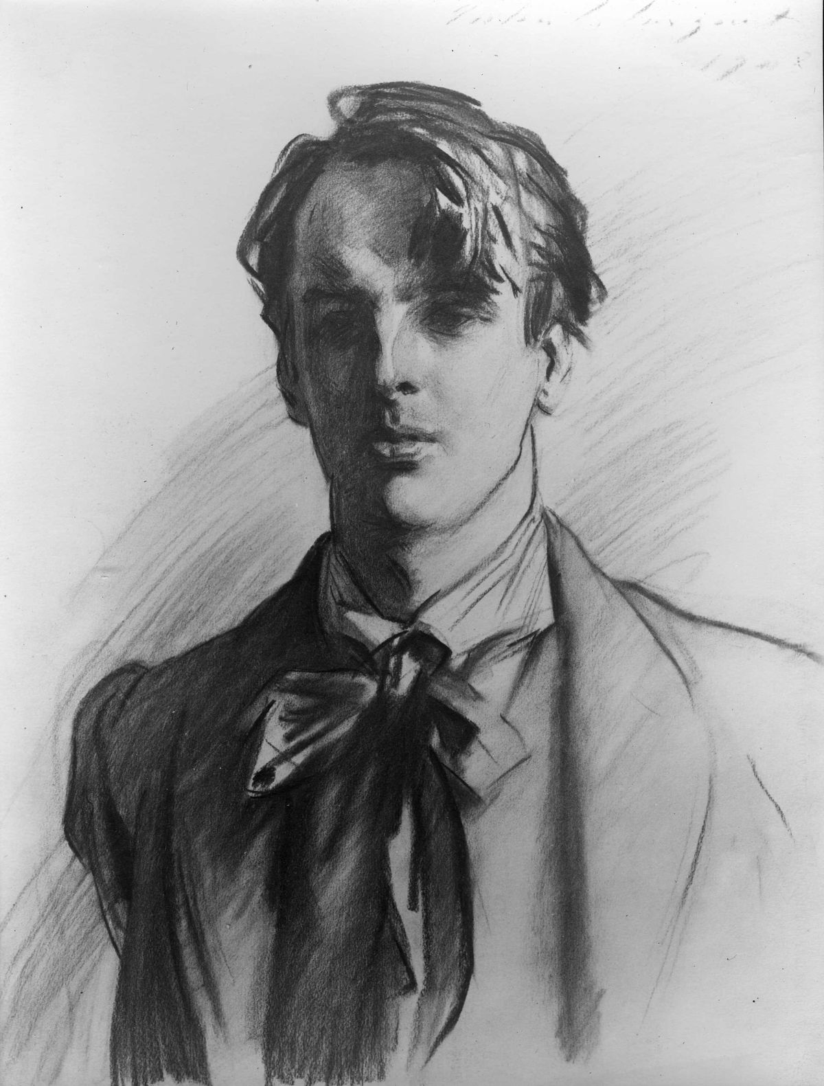 ويليام بتلر ييتس by John Singer Sargent - 1907 - 62.2 × 47 cm 