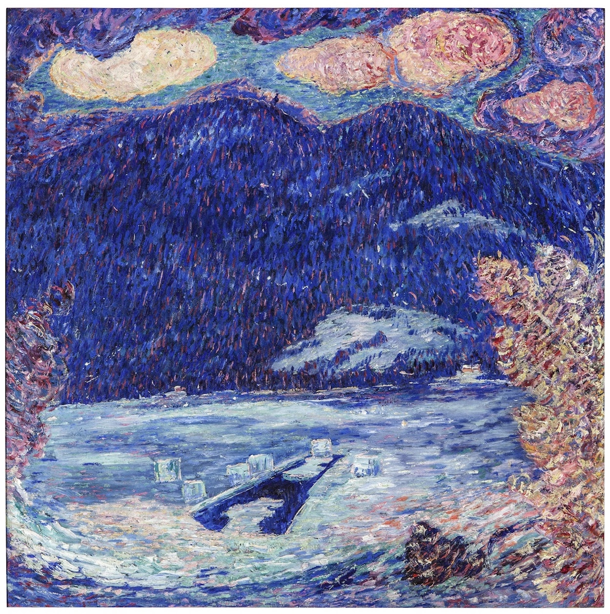 The Ice Hole, Maine by Marsden Hartley - 1908 - 86.4 × 86.4 cm New Orleans Museum of Art