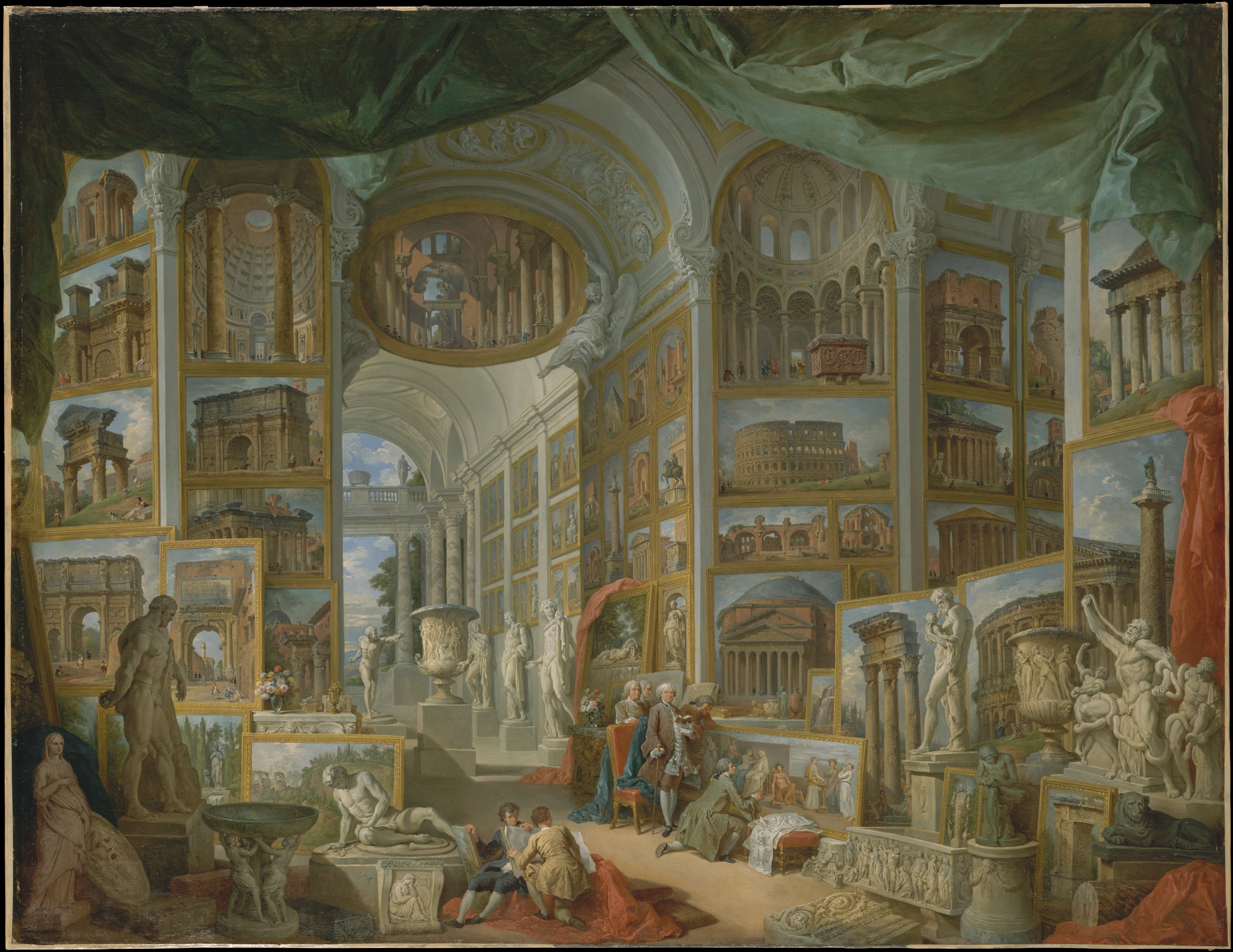 古羅馬 by Giovanni Paolo Panini - 約 1757 年 - 172.1 x 229.9 釐米 