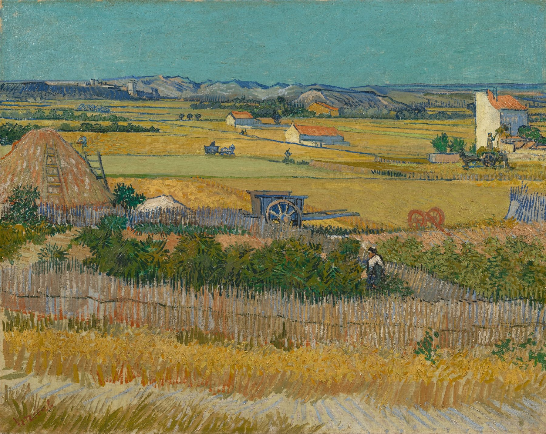 추수(The Harvest) by 빈센트 반 고흐 - 1888년 6월 - 73.4 cm x 91.8 cm 
