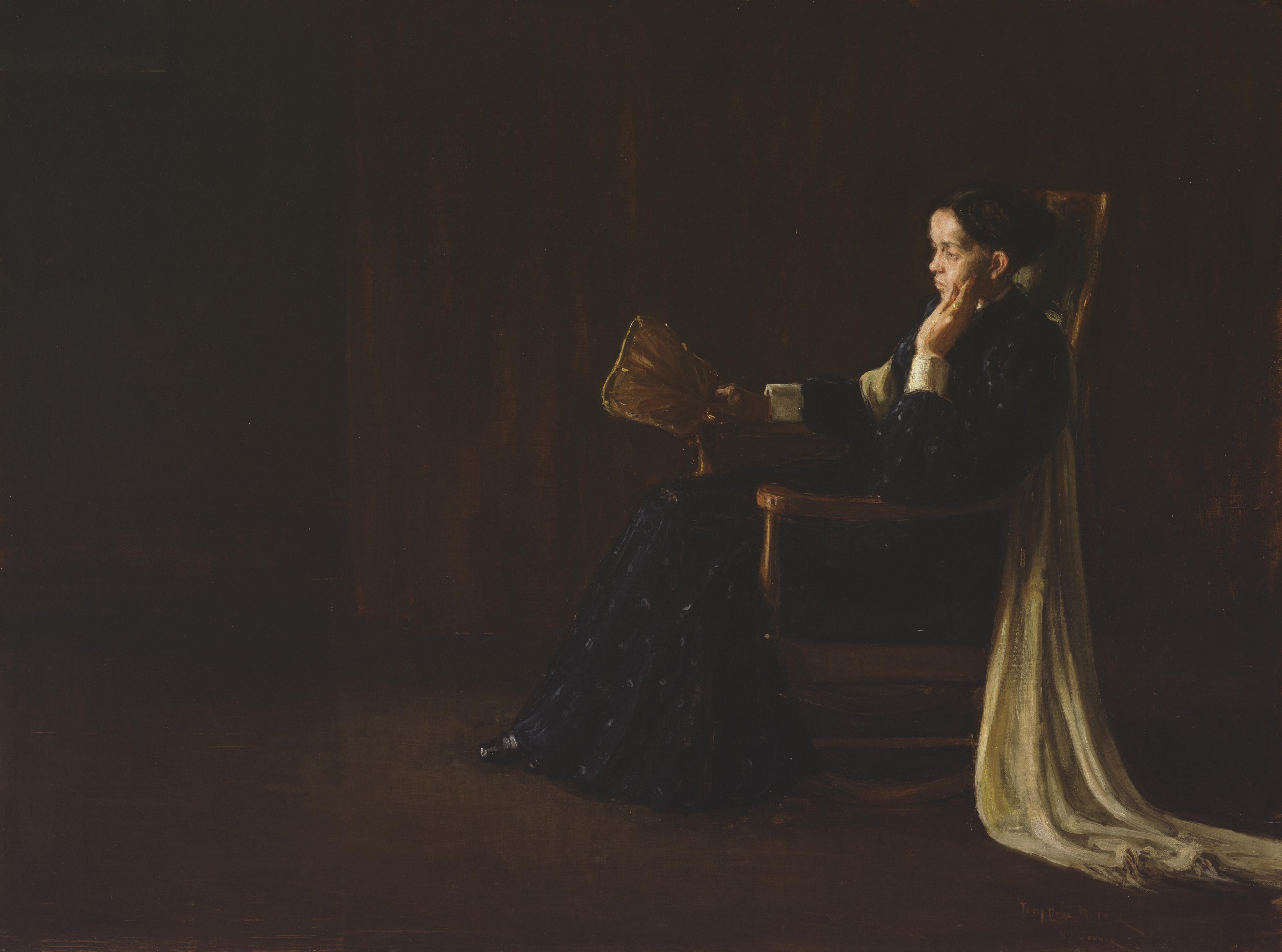 कलाकार की माँ का चित्र by Henry Ossawa Tanner - 1897 - 74.3 × 100.3 सेमी 
