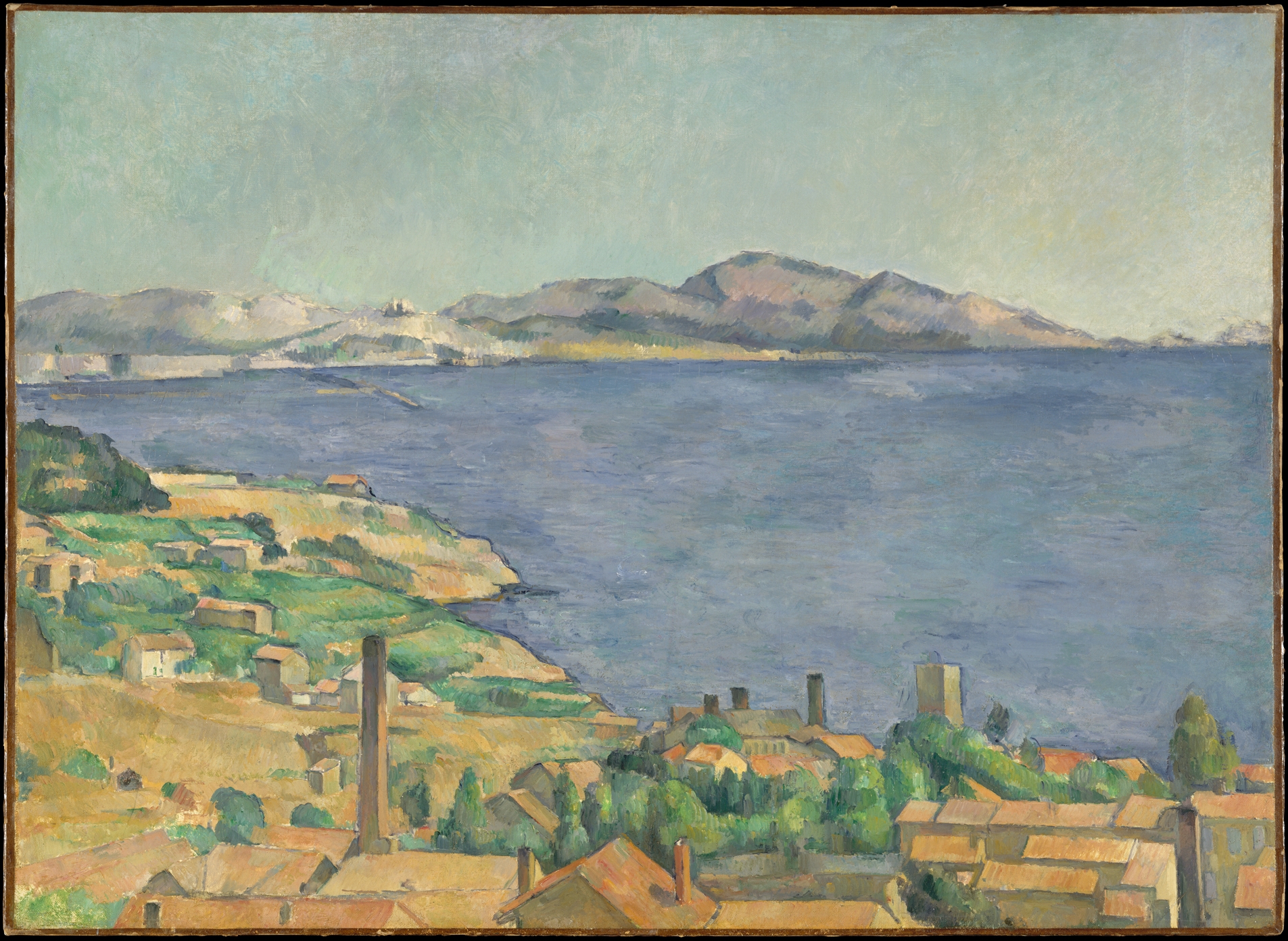 El golfo de Marsella visto desde L'Estaque by Paul Cézanne - c. 1885 - 73 x 100,3 cm Museo Metropolitano de Arte