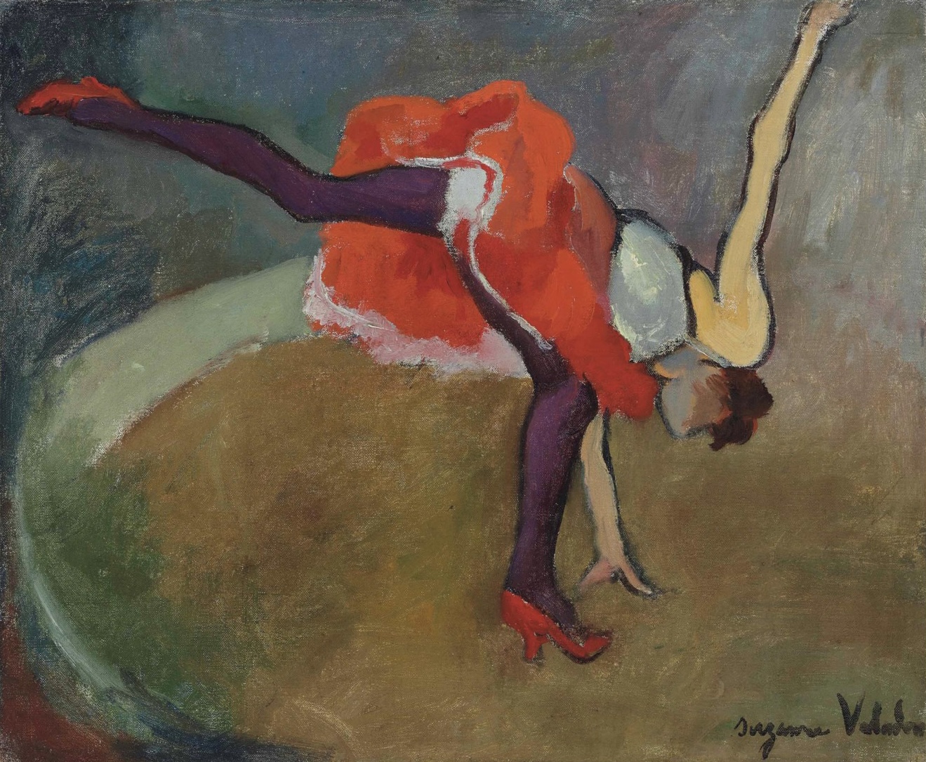 L'Acrobate ou La Roue by Suzanne Valadon - 1927 - 38 x 46,2 cm collection privée