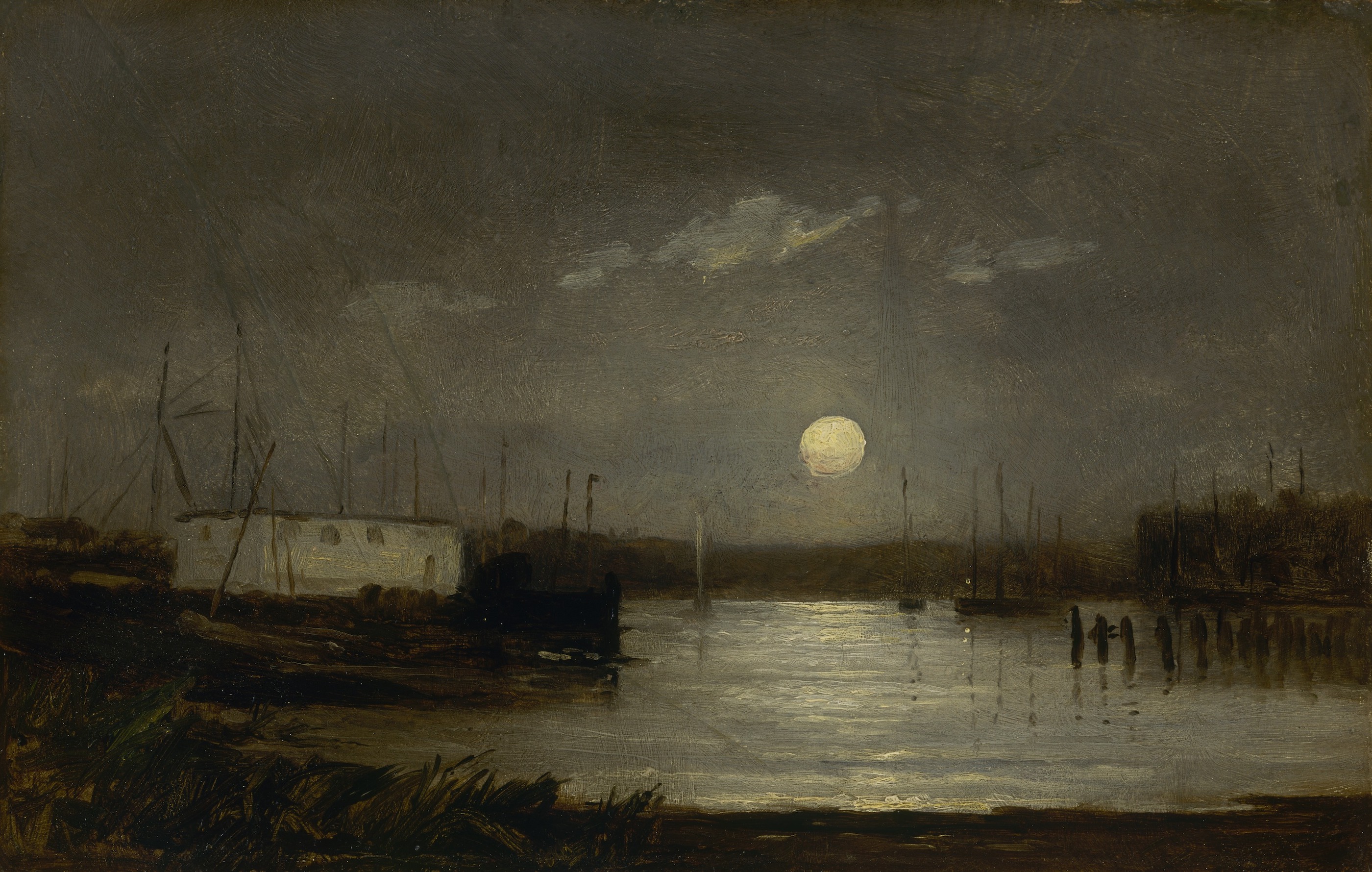 Zonder titel by Edward Mitchell Bannister - ca. 1868 - 24,5 x 38,7 cm 