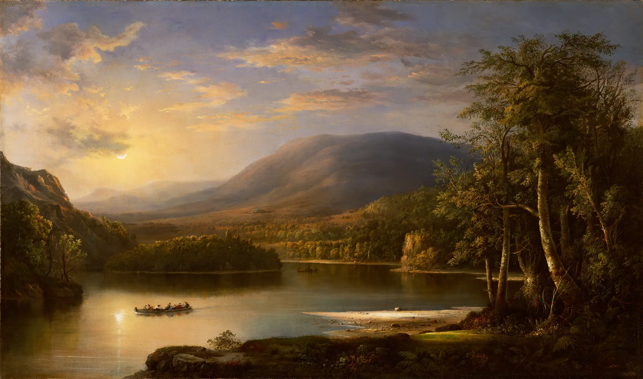 Еленино острво, Лох Катрин by Robert Duncanson - 1871. - 72.4 × 124.5 cm 
