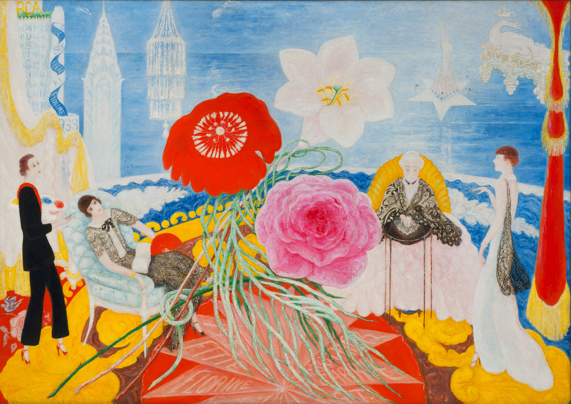 Породични портрет II by Florine Stettheimer - 1933. - 117.4 x 164 cm 