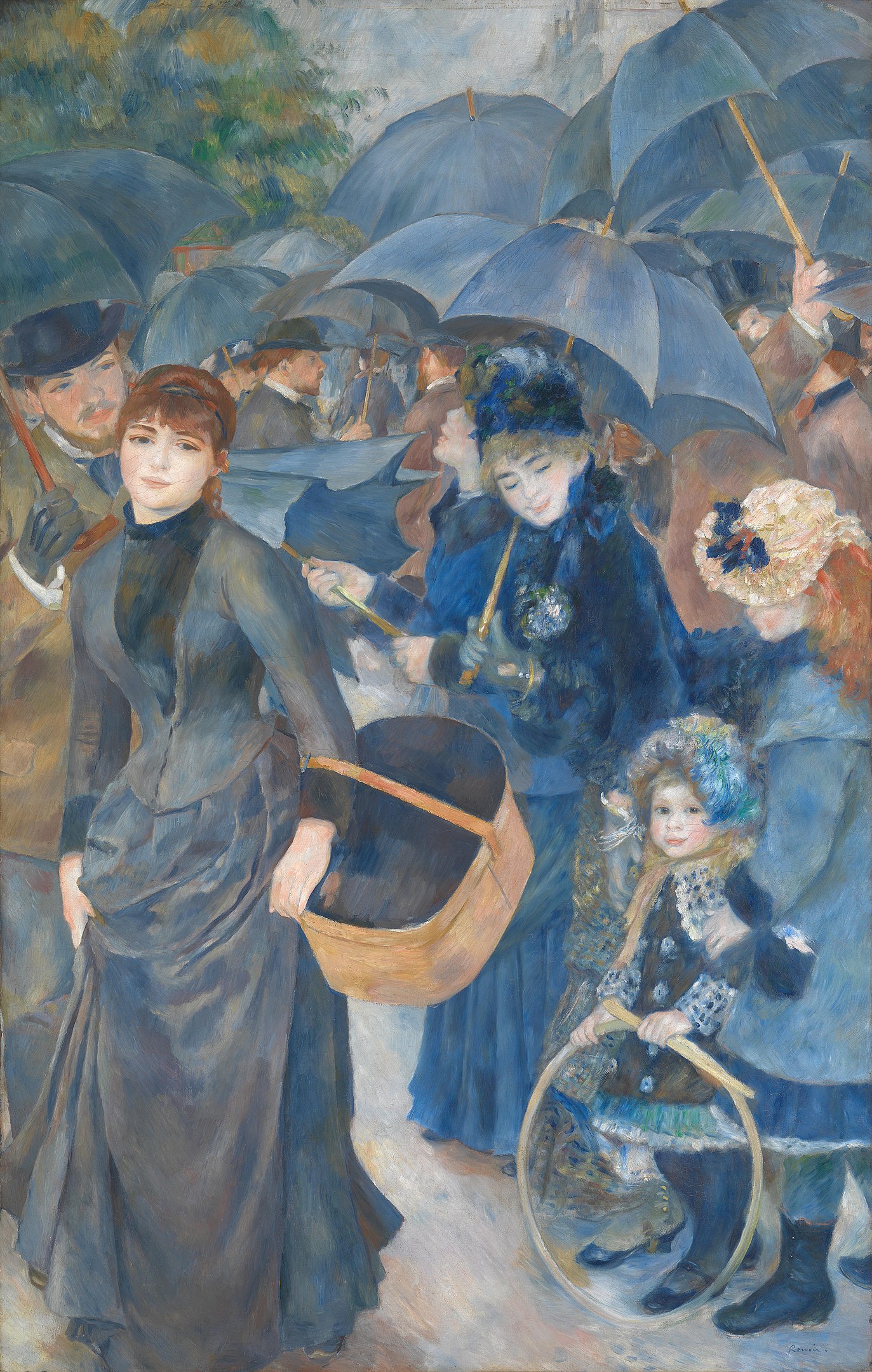 Umbrelele by Pierre-Auguste Renoir - cca. 1880-1886 - 180.3 × 114.9 cm 