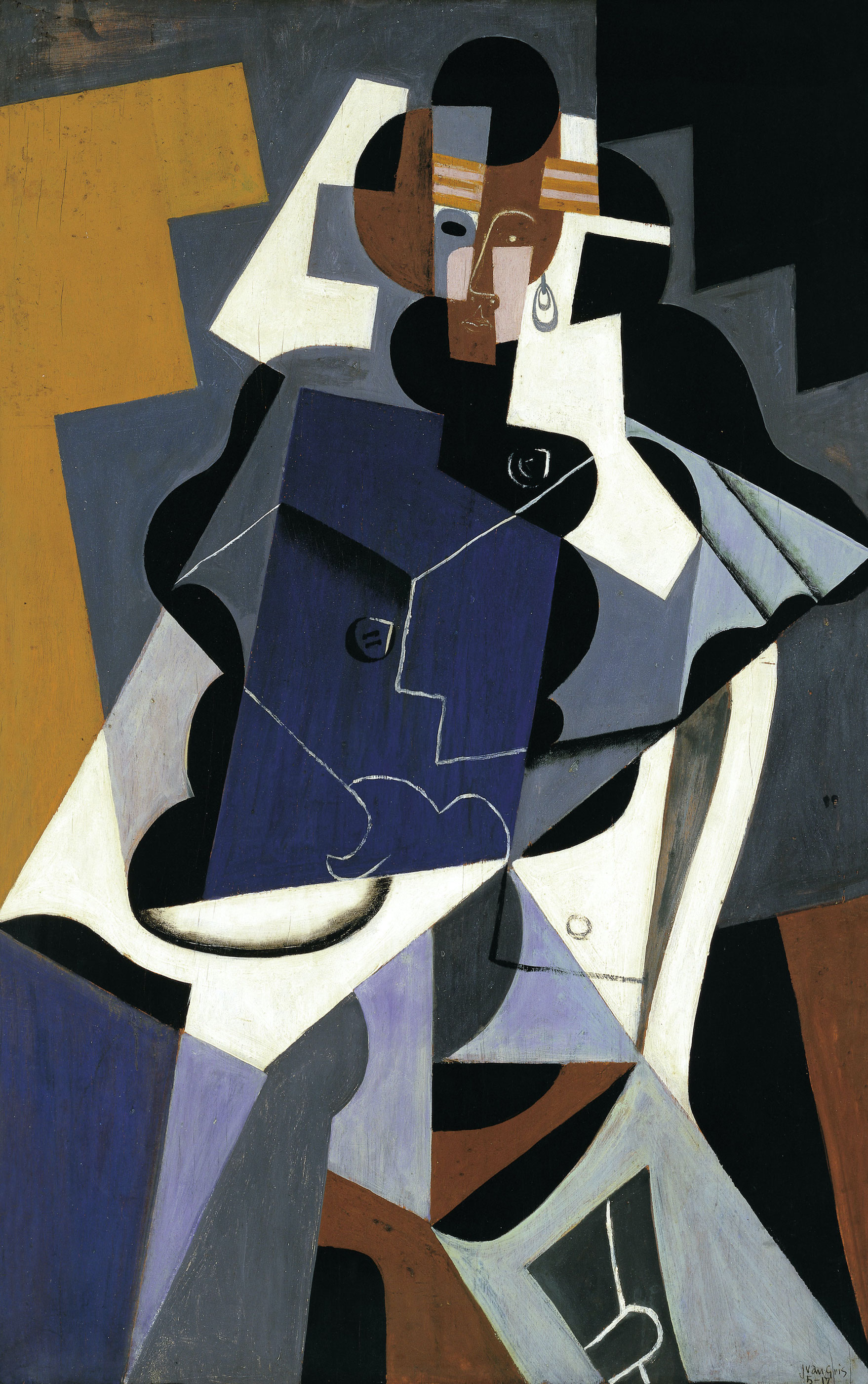Жена која седи by Juan Gris - 1917. - 116 x 73 cm 