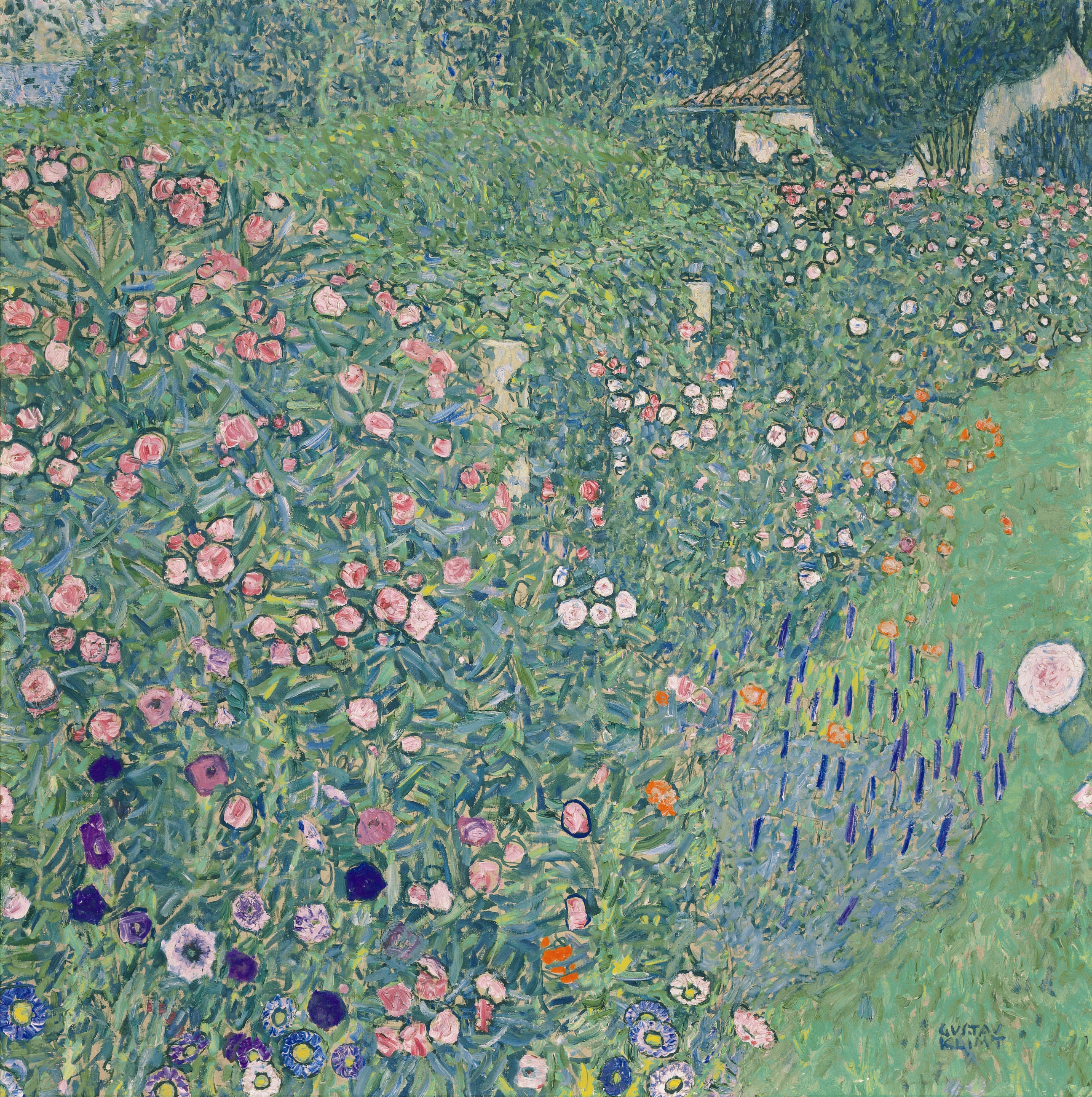 Italská zahrada by Gustav Klimt - 1913 - 110 x 110 cm 