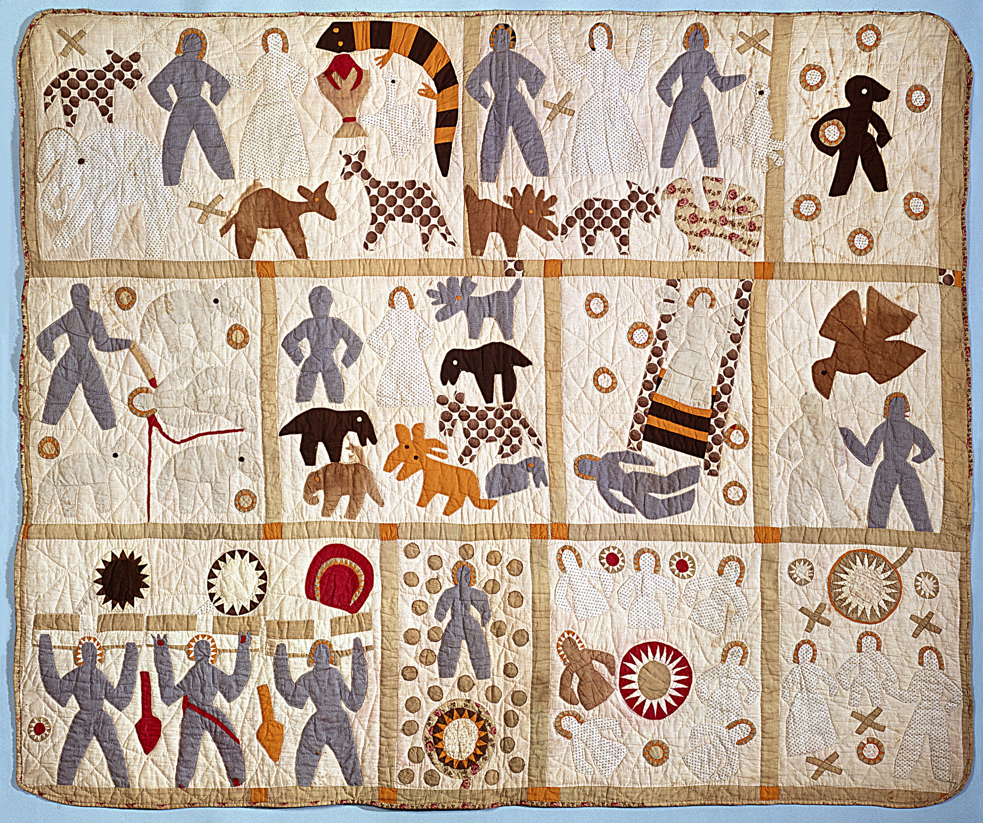 Biblical Quilt by Harriet Powers - c. 1886 - 191 x 227 cm National Museum of African-American History & Culture