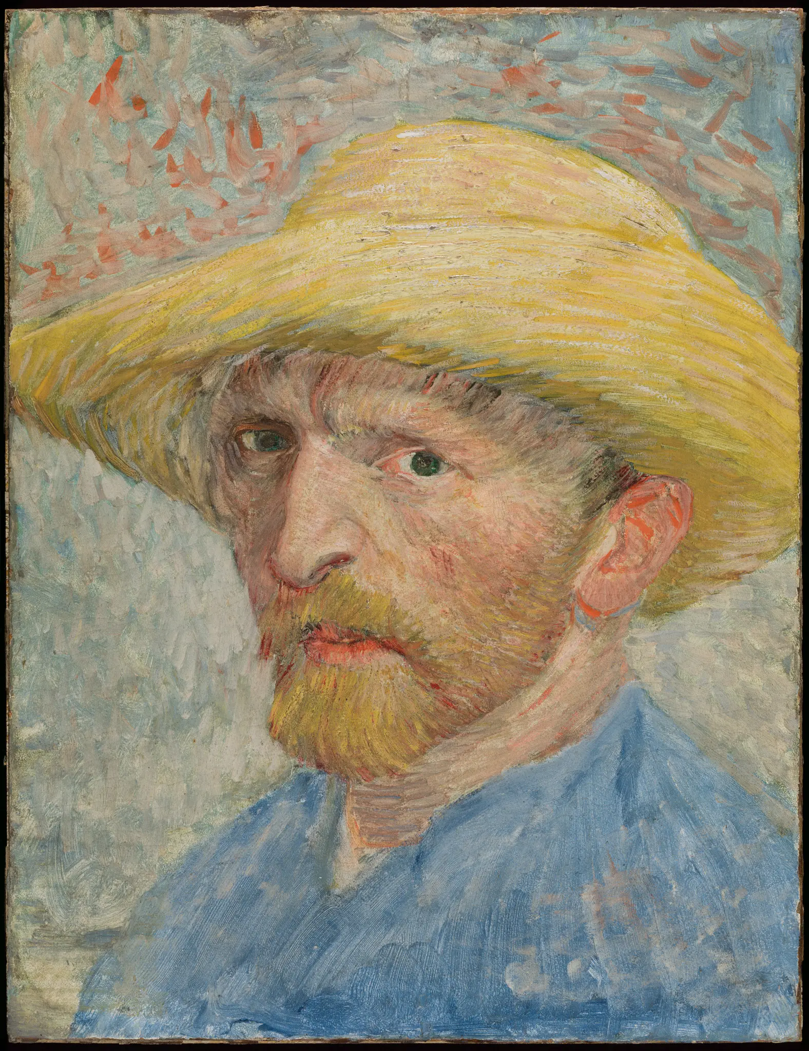 Otoportre (orig. "Self Portrait") by Vincent van Gogh - 1887 - 34.9 × 26.7 cm 