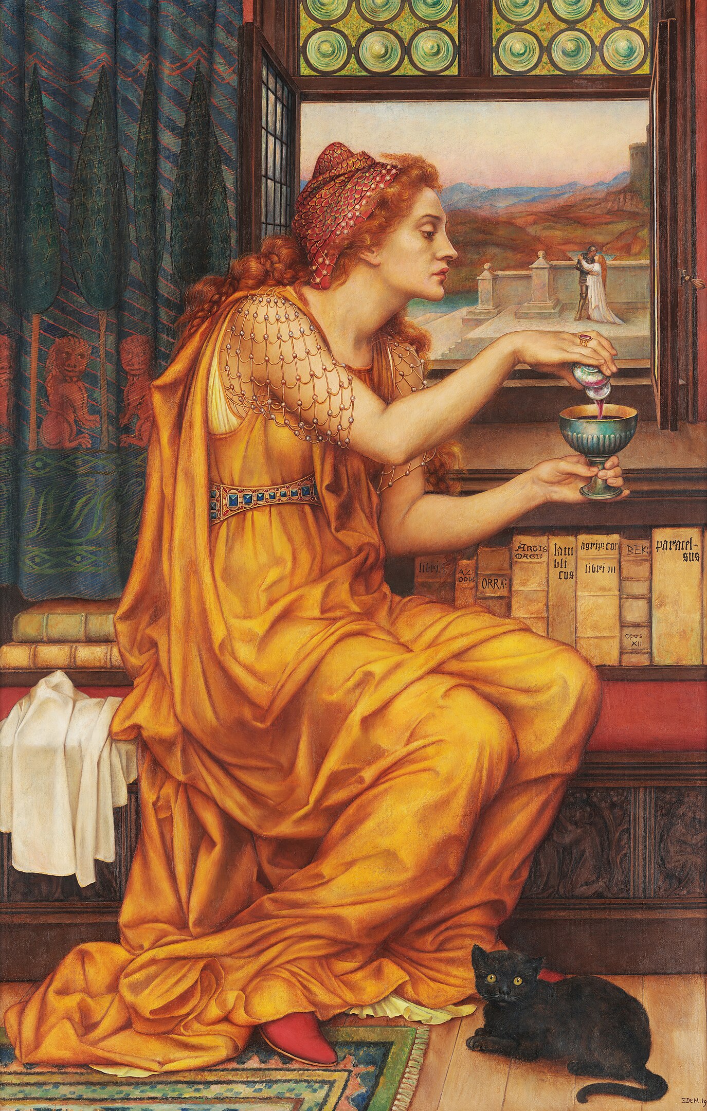 Der Liebestrank by Evelyn de Morgan - 1903 - 104,1 × 52,1 cm Private Sammlung