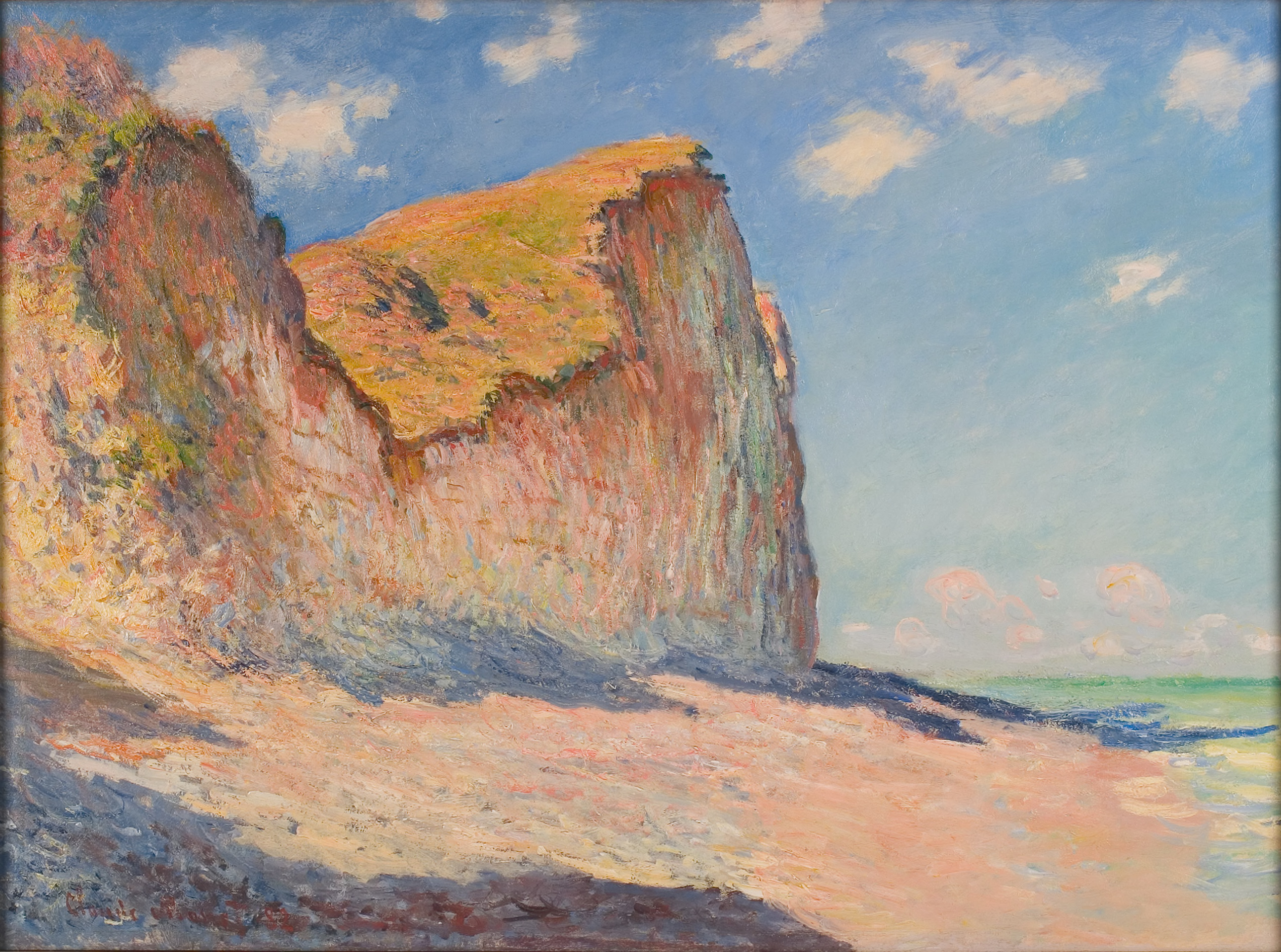 Pourville'de Uçurumlar by Claude Monet - 1882 - 60 x 81 cm 