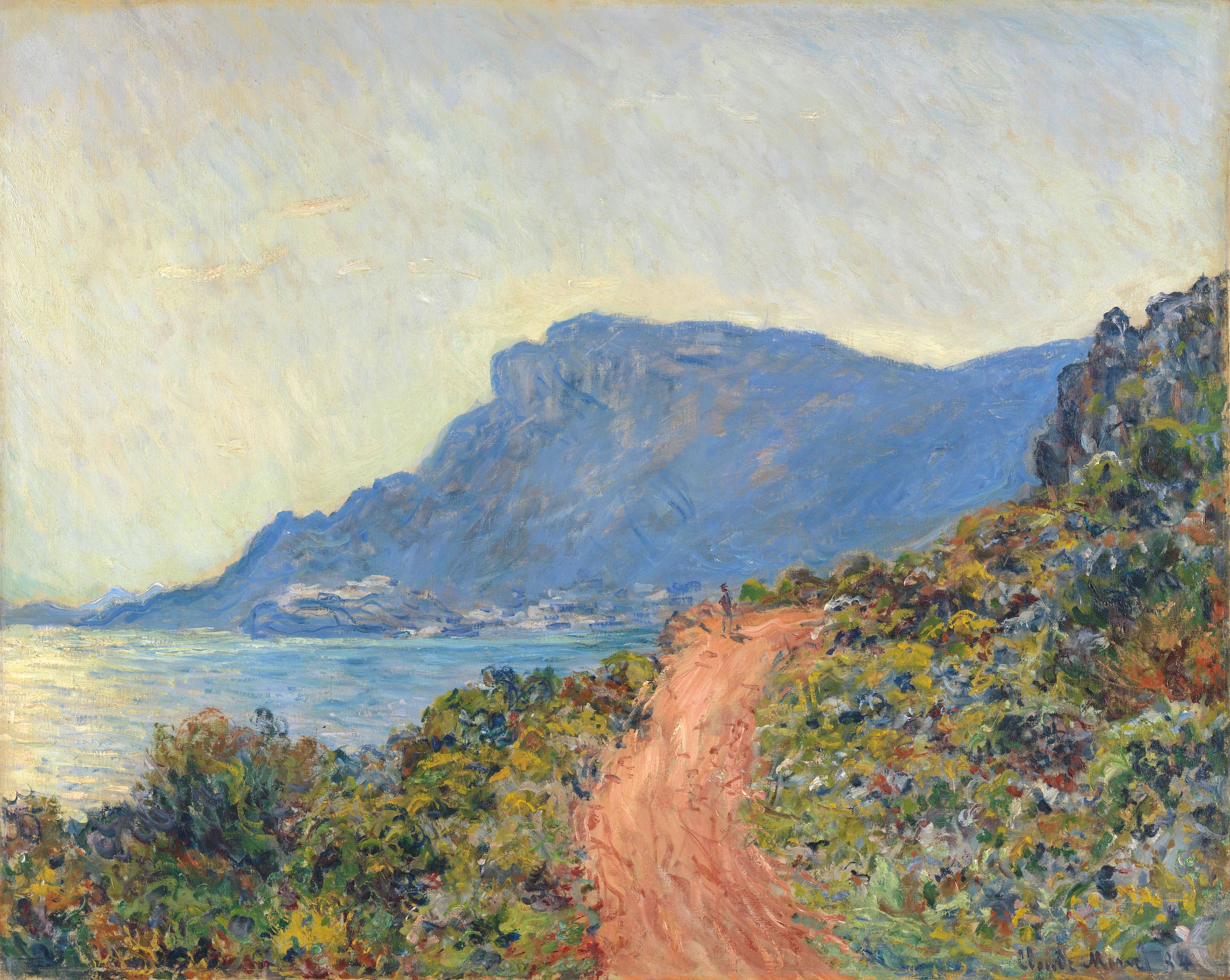 La Corniche w pobliżu Monako by Claude Monet - 1884 - 75 × 94 cm 