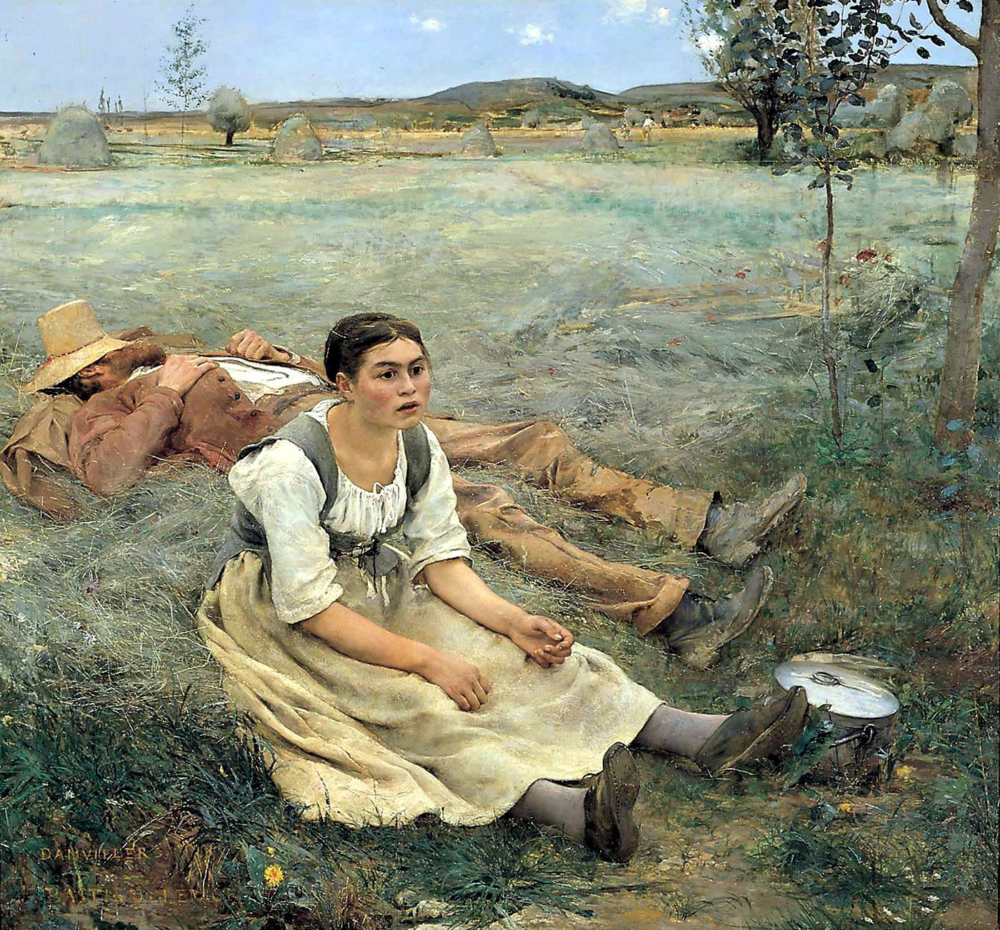 Hay Making by Jules Bastien-Lepage - 1877 - 180 x 195 cm Musée d'Orsay