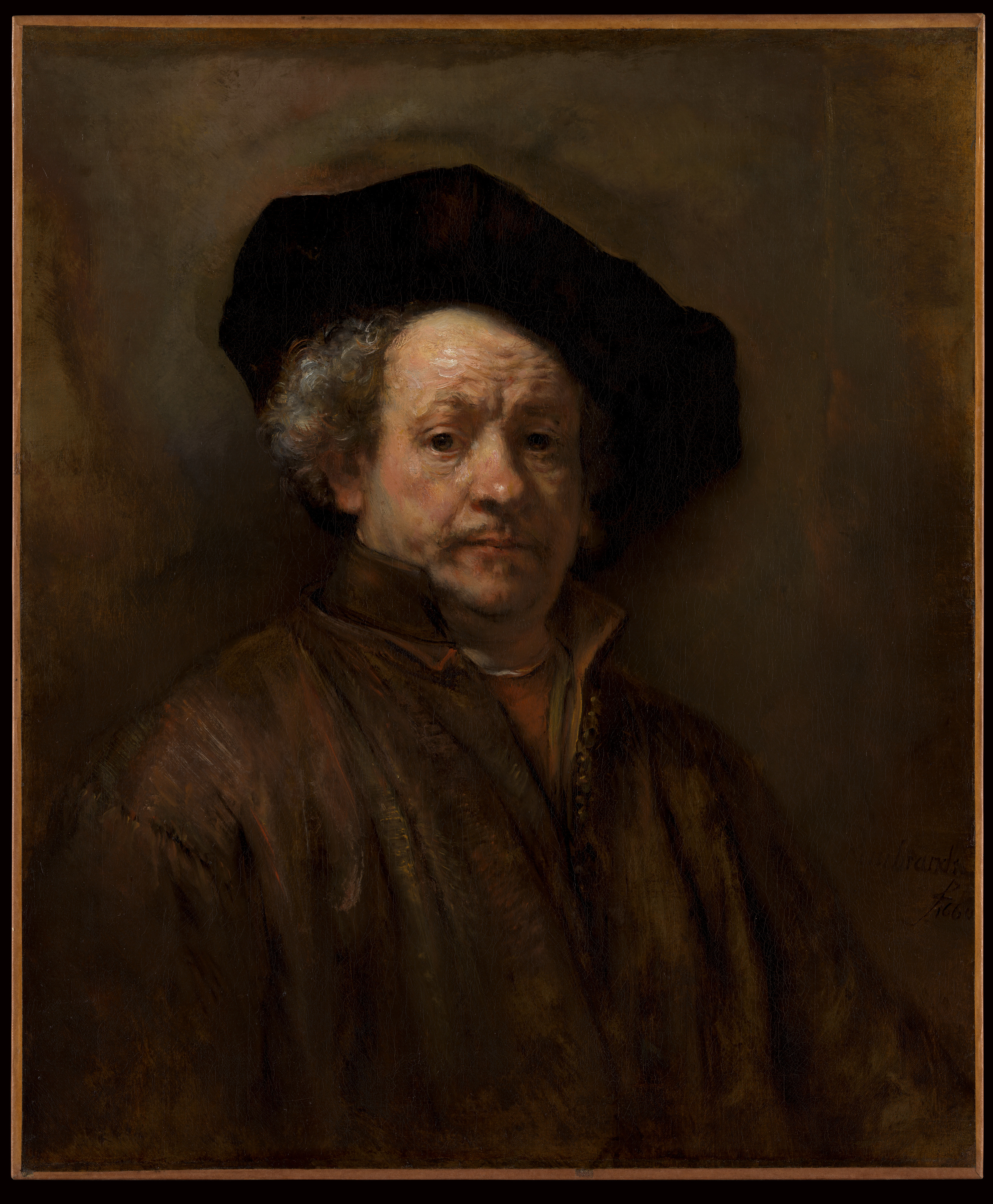 自畫像 by Rembrandt van Rijn - 1660 - 31 5/8 x 26 1/2 in 