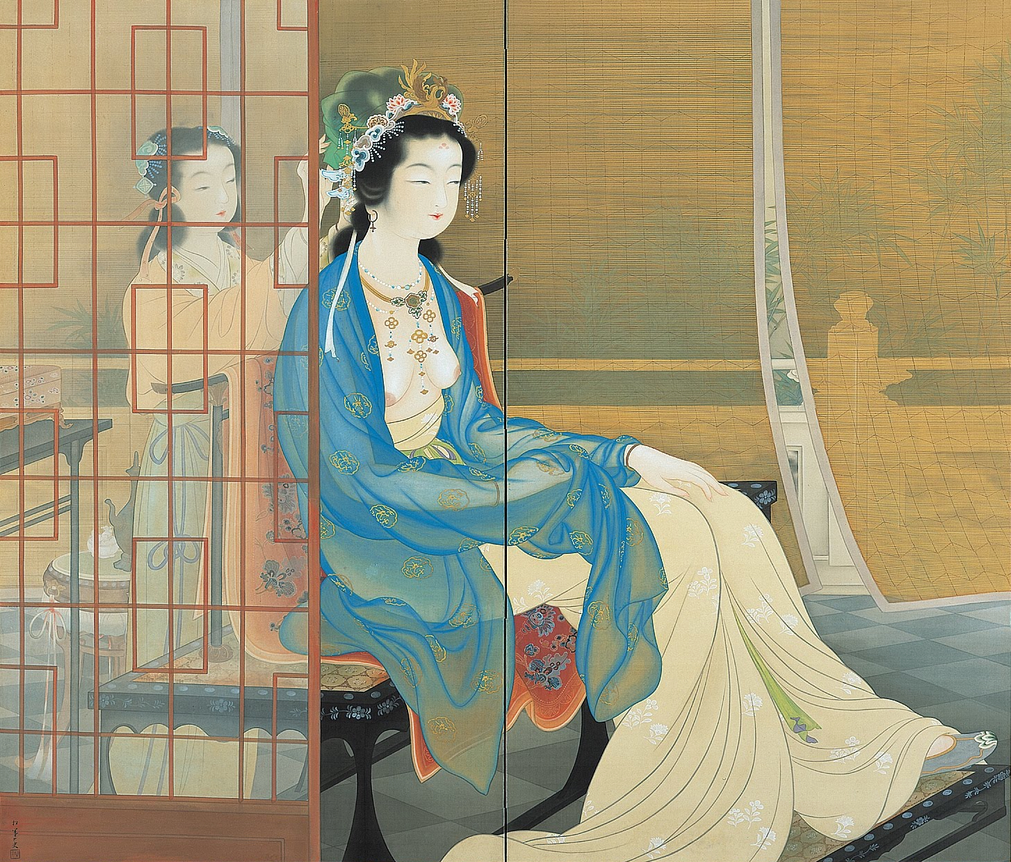 Yang Guifei by Uemura Shoen - 1922 - 189 x 161 cm Shohaku Art Museum