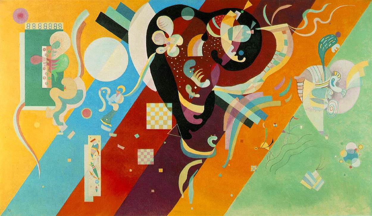 التكوين التاسع by Wassily Kandinsky - 1936 - الأبعاد: cm 195 x 113.5 