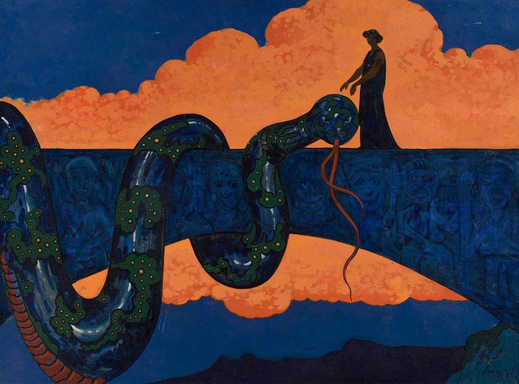馴服 by Marian Wawrzeniecki - 1910 - 94 cm x 69 cm 