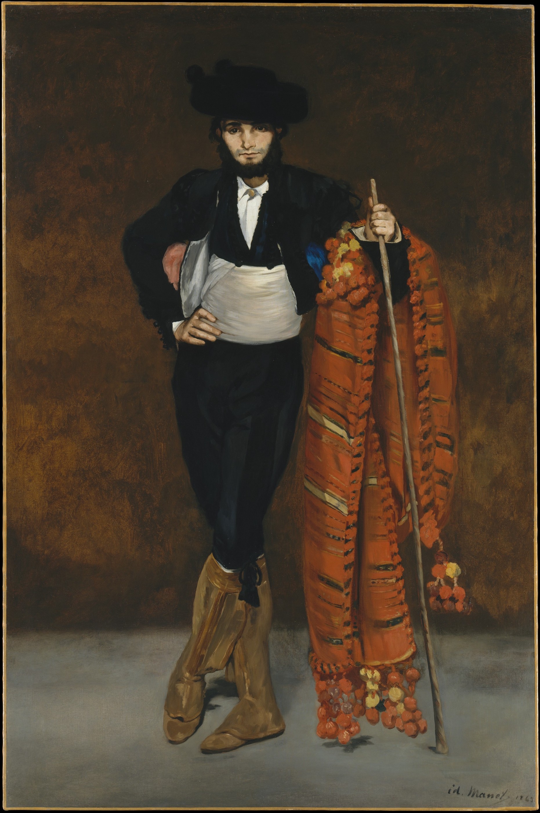 Młody mężczyzna w stroju majo by Édouard Manet - 1863 r. - 188 x 124,8 cm 