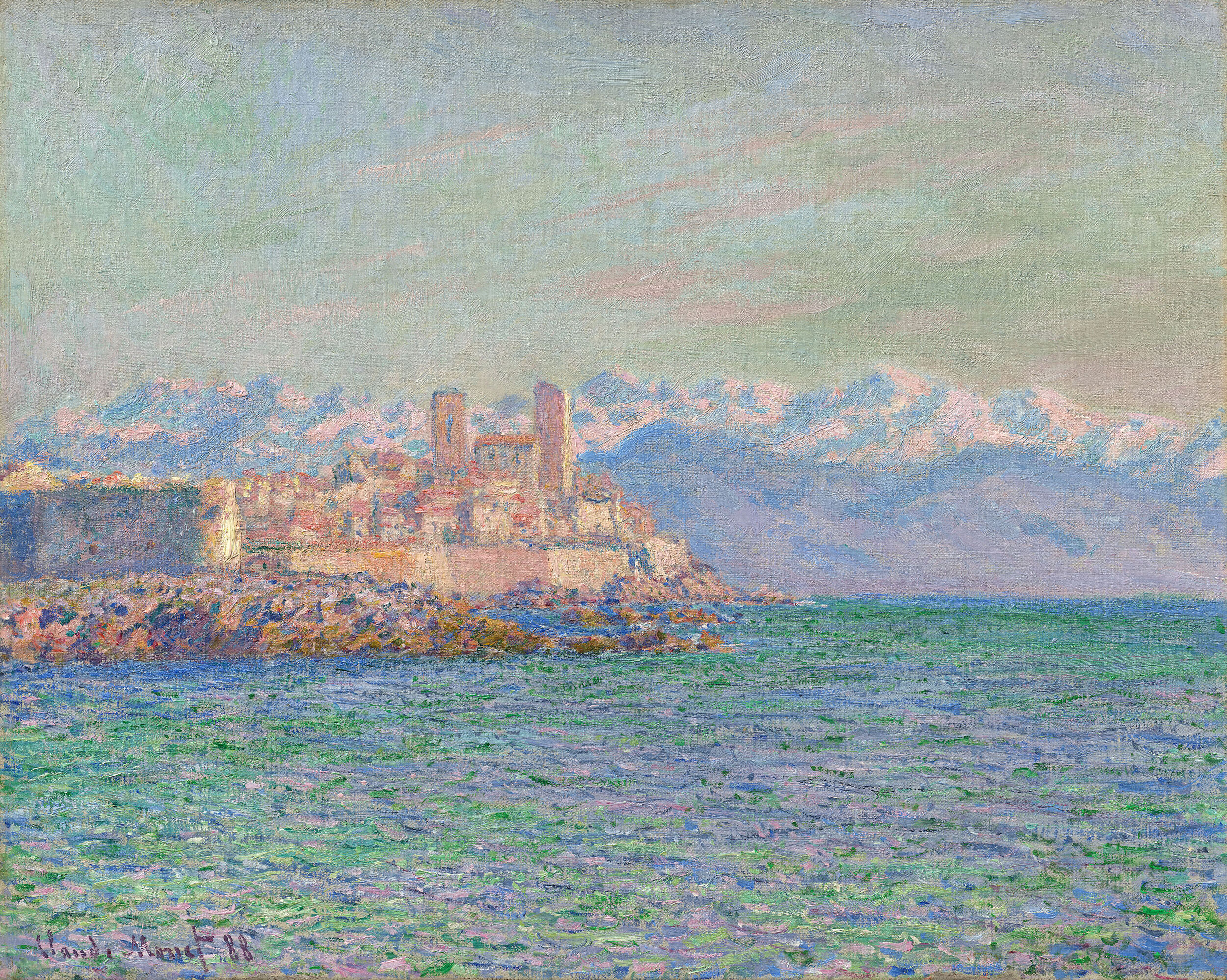 Antibes Kalesi (orig. "The Fort of Antibes") by Claude Monet - 1888 - 65 x 81 cm Barberini Müzesi