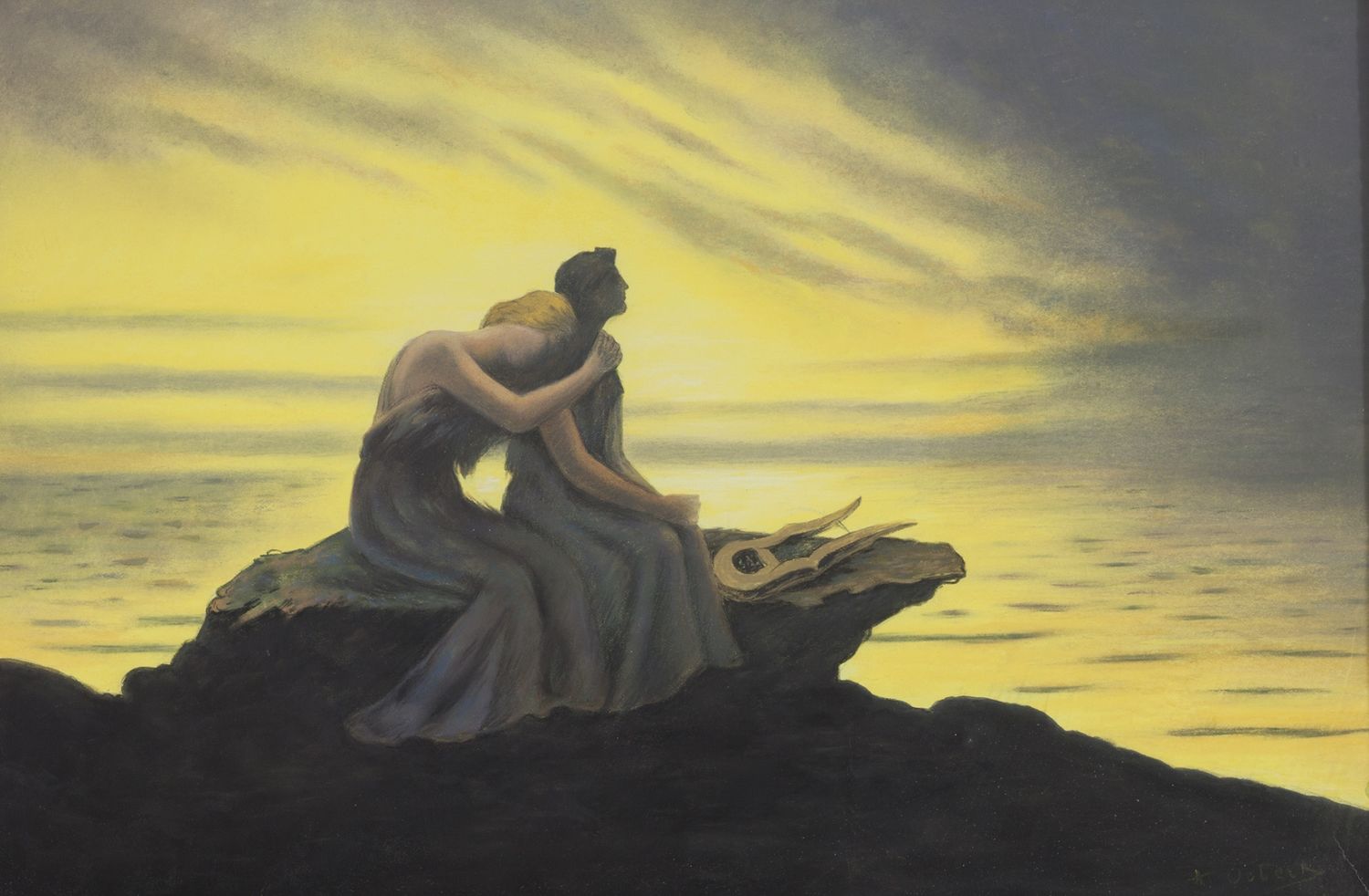 Вечерний сон by Альфонс Осберт - 1909 