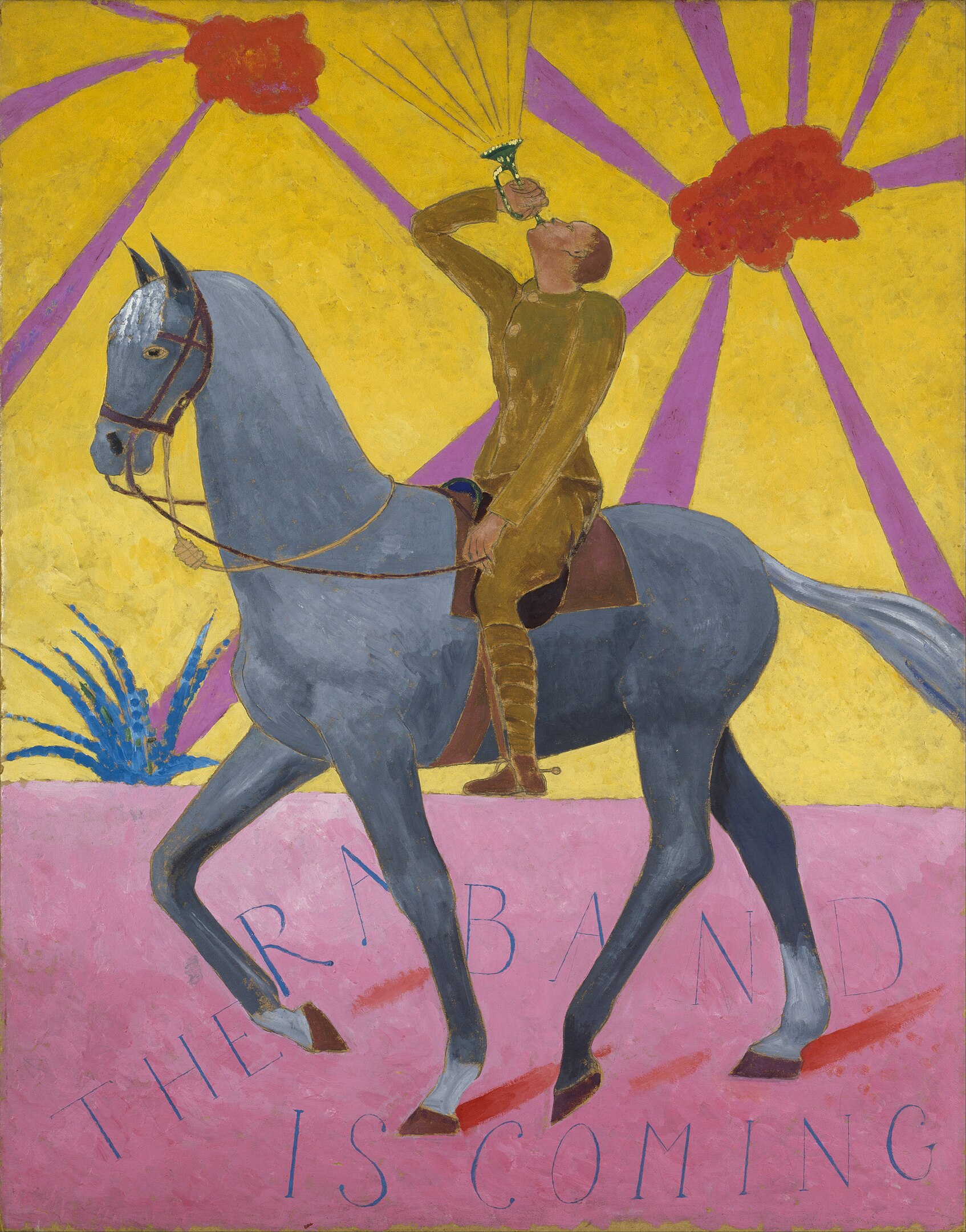 Regimental Band (Orkiestra wojskowa) by Darsie Japp - 1918 - 91,4 x 71,1 cm 