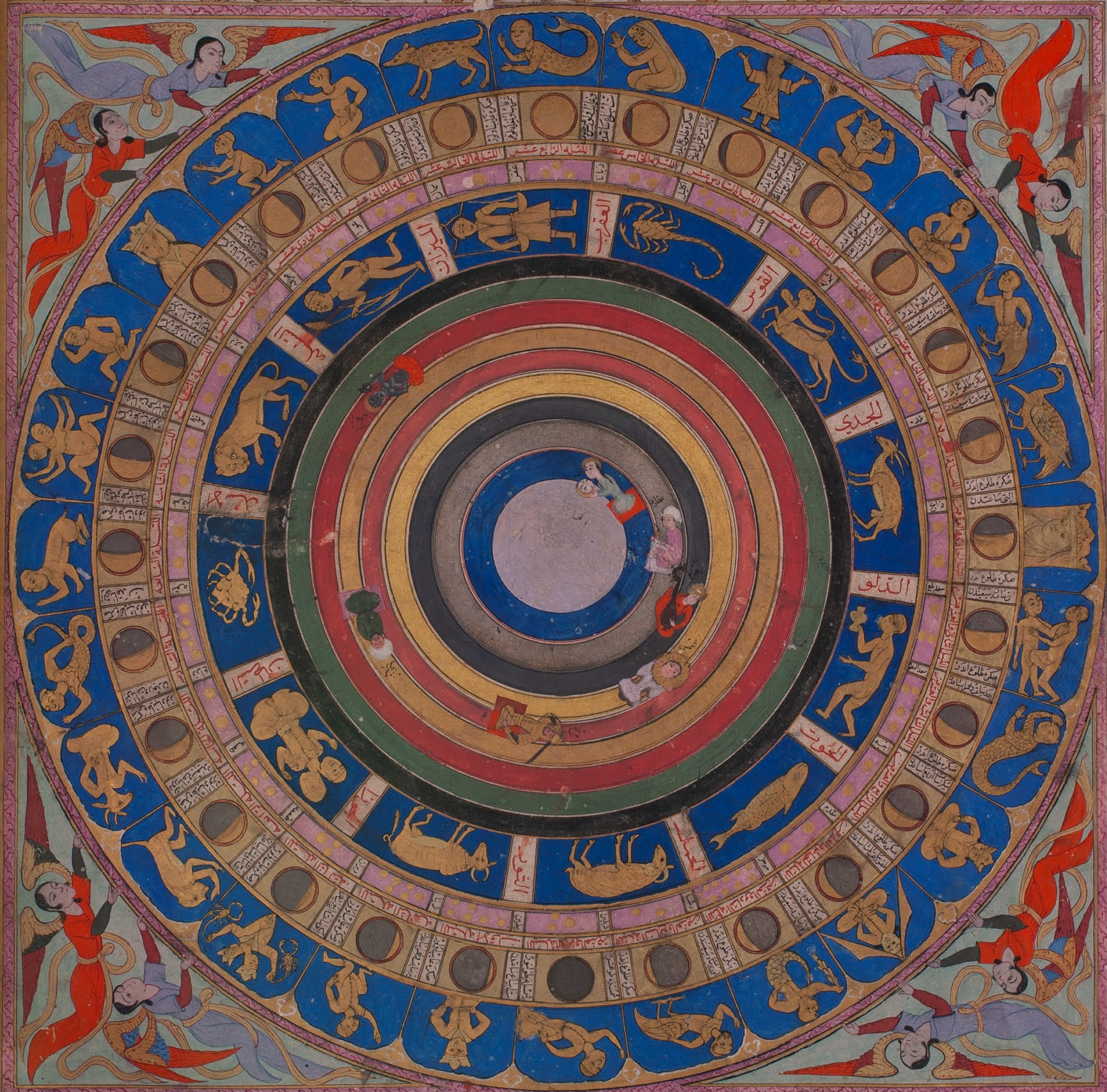 Небесна мапа by Seyyid Loqman Ashur - 1583 р. - 64.7 x 41.3 см 