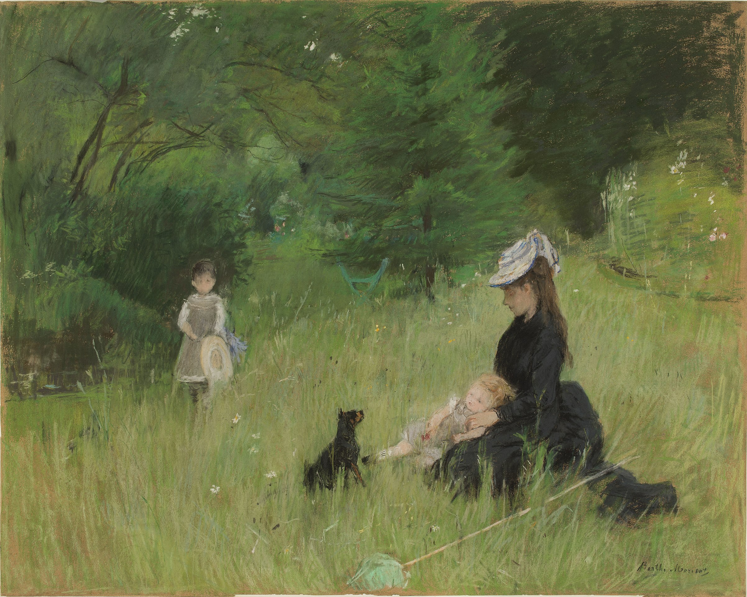 Σε ένα πάρκο by Μπερτ Μοριζό - c. 1874 - 71 × 89 εκ. 