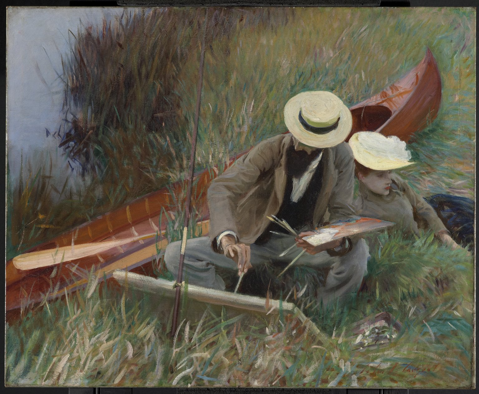 Estudio en exterior by John Singer Sargent - 1889 - 65.9 x 80.6 cm Museo Brooklyn