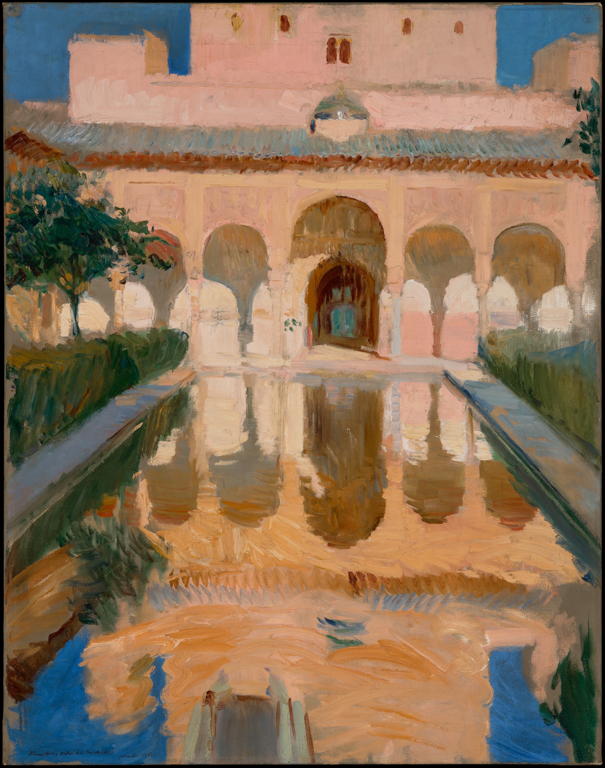 Halle der Botschafter, Alhambra, Granada by Joaquín Sorolla - 1909 - 104,1 × 81,9 cm J. Paul-Getty-Museum