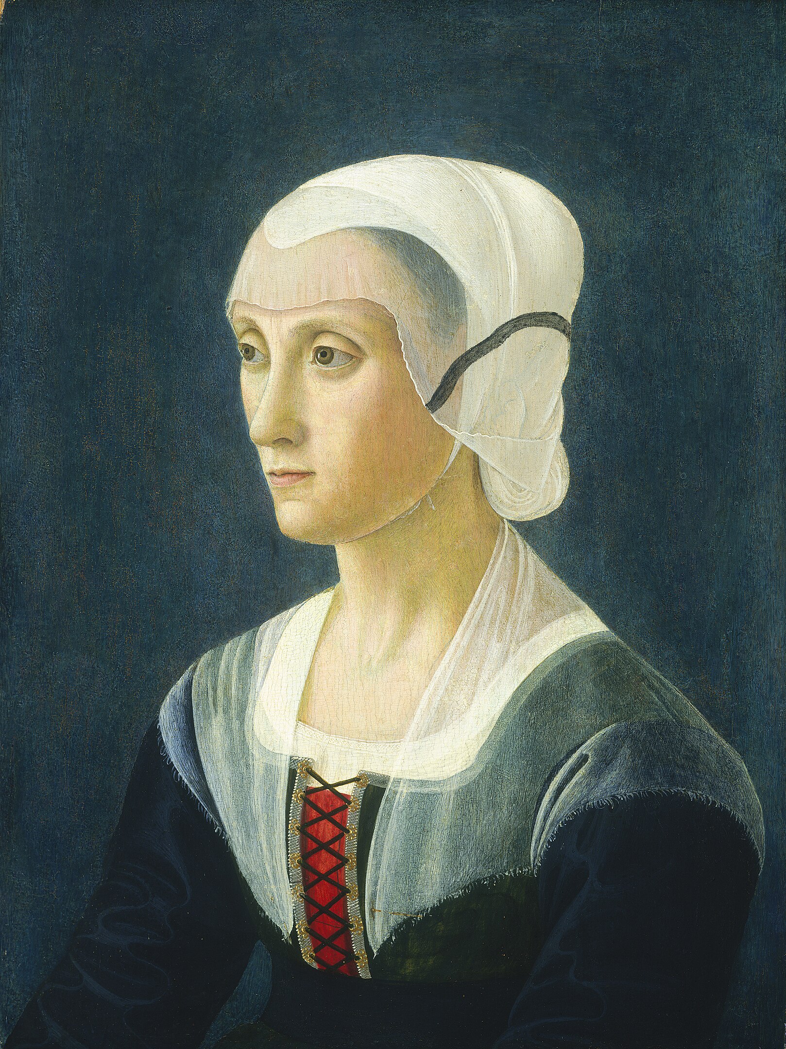 Лукреција Торнабуони by Domenico Ghirlandaio - око 1475. - 53.3 x 39.9 cm 