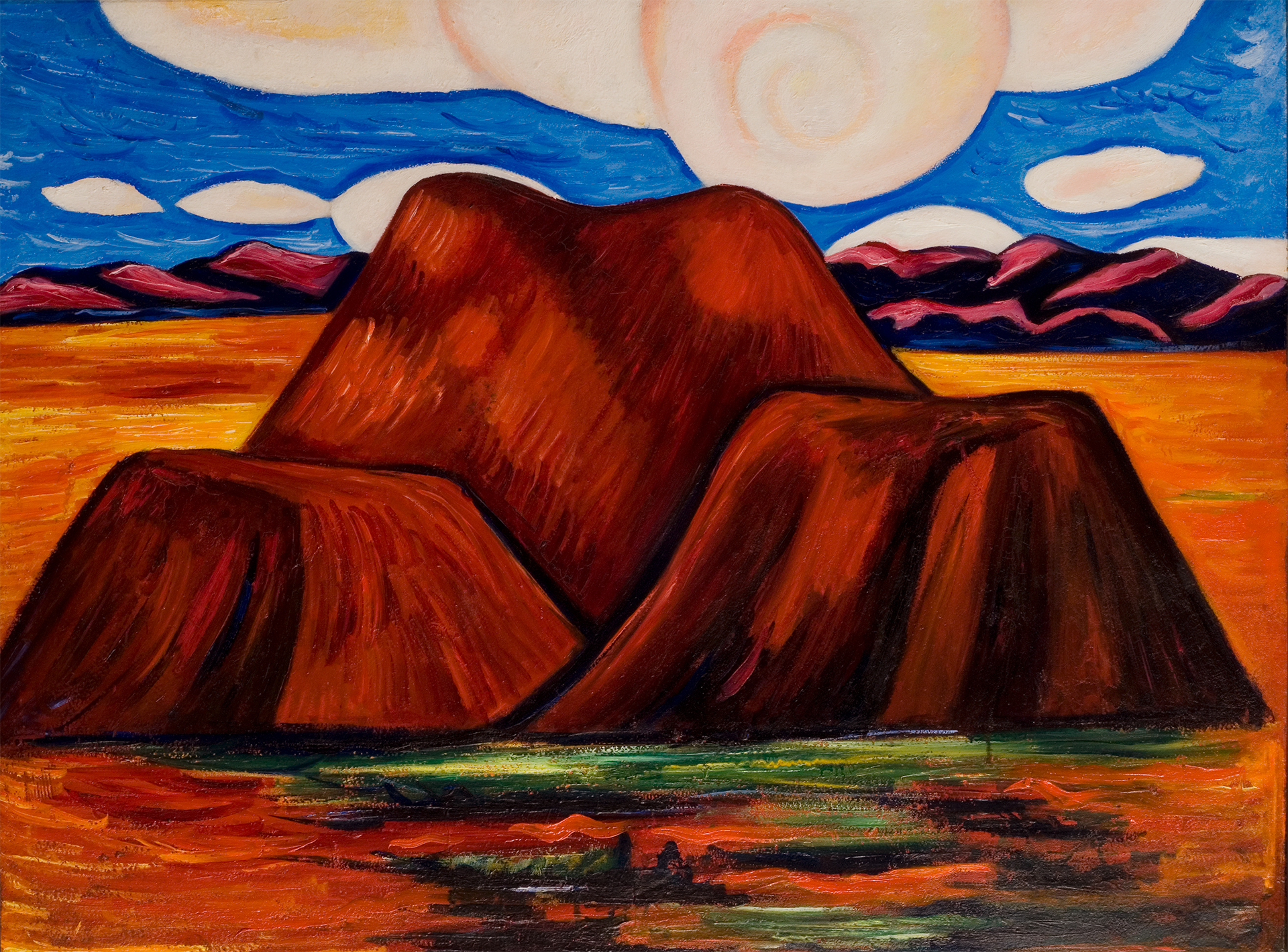 Jordvärmning by Marsden Hartley - 1932 - 83.8 x 64.1 cm 