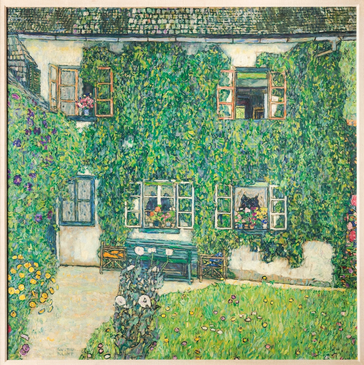 Cabaña forestal en Weissenbach II (jardín) by Gustav Klimt - 1914 - 110 x 110 cm Neue Galerie, Nueva York