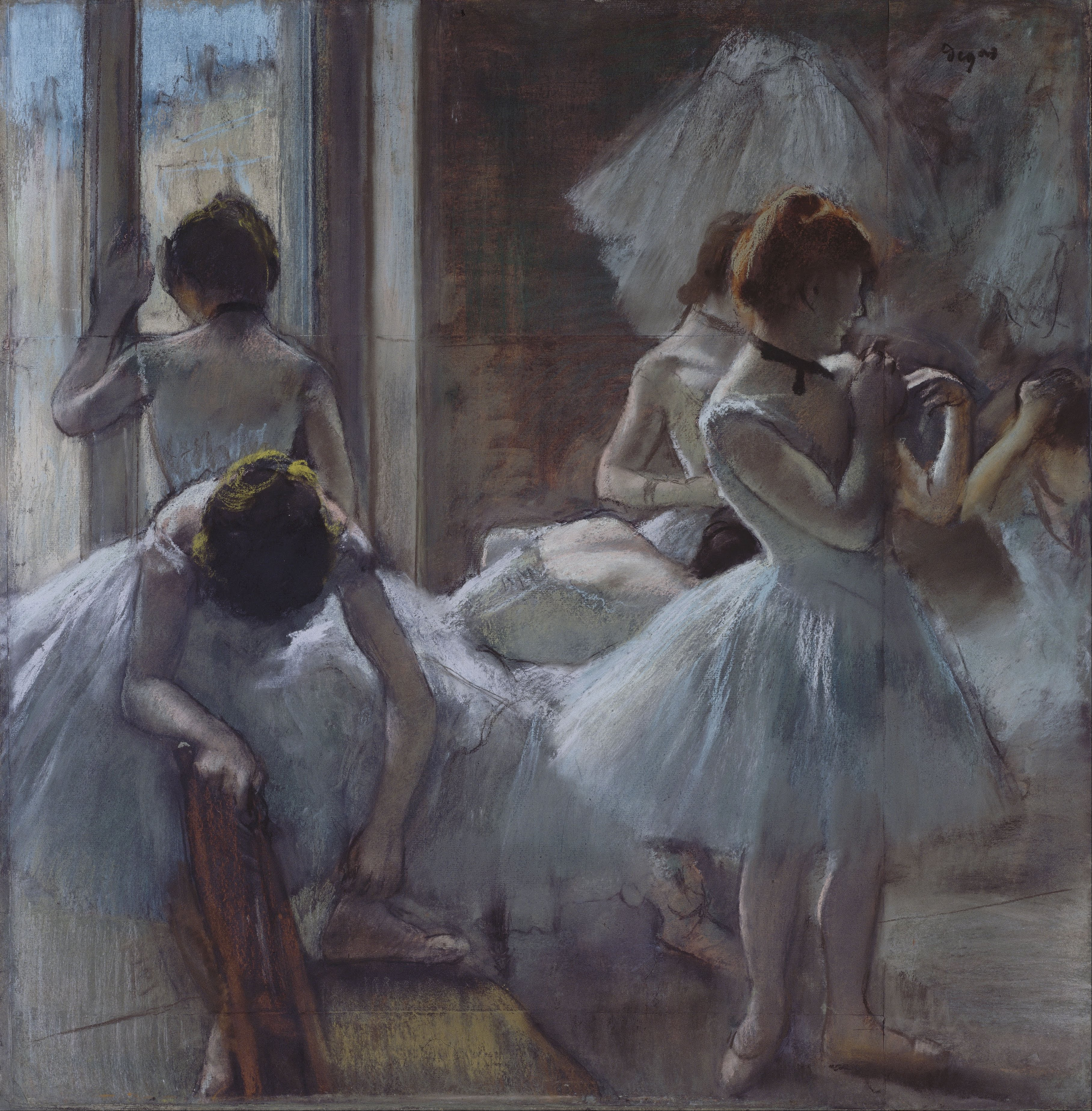 Μπαλαρίνες by Εντγκάρ Ντεγκά - μεταξύ 1884 και 1885 - 75 x 73 εκ. 