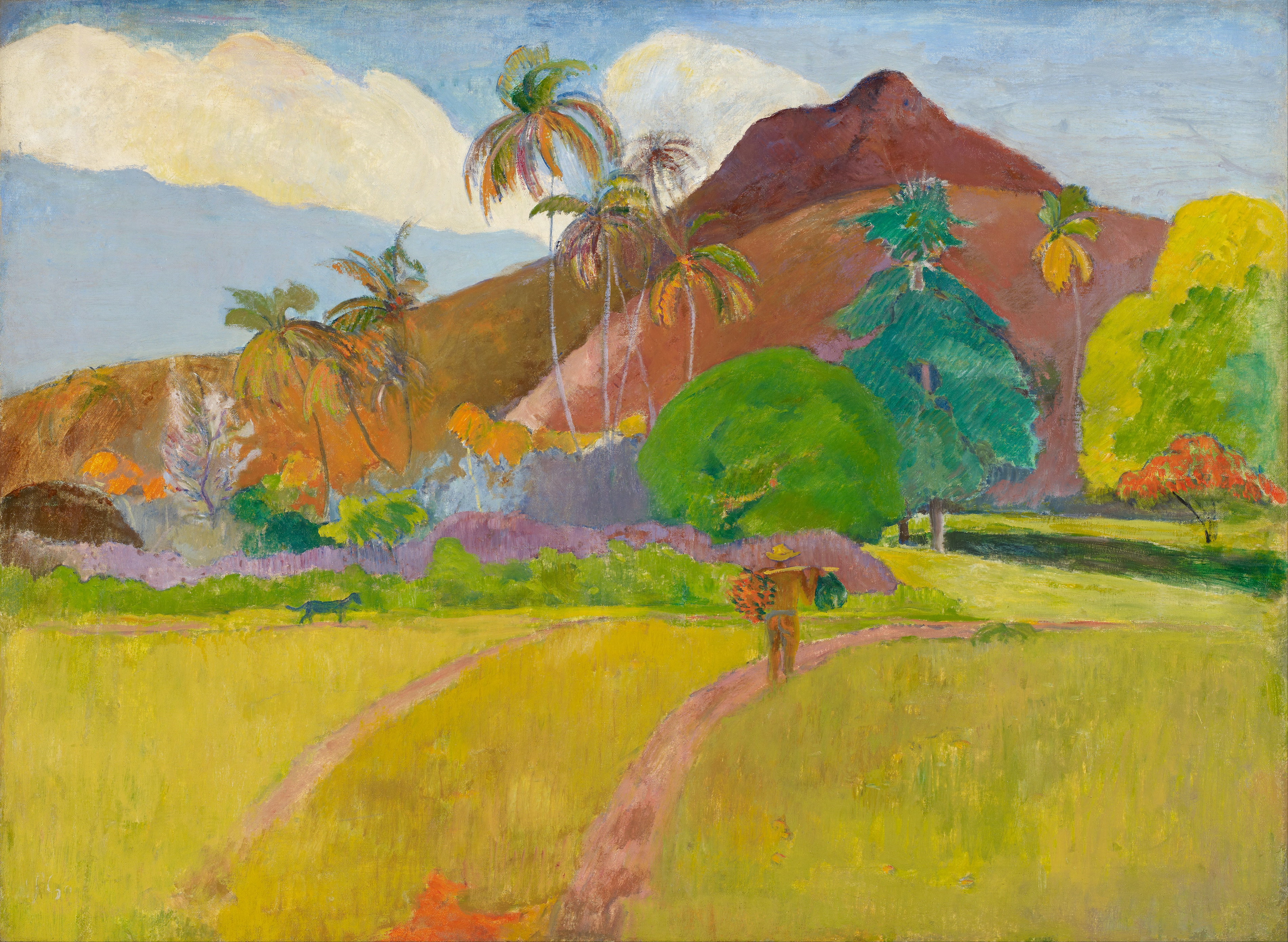 Таитянский пейзаж by Поль Гоген - 1891 - 67,95 x 92,39 см 