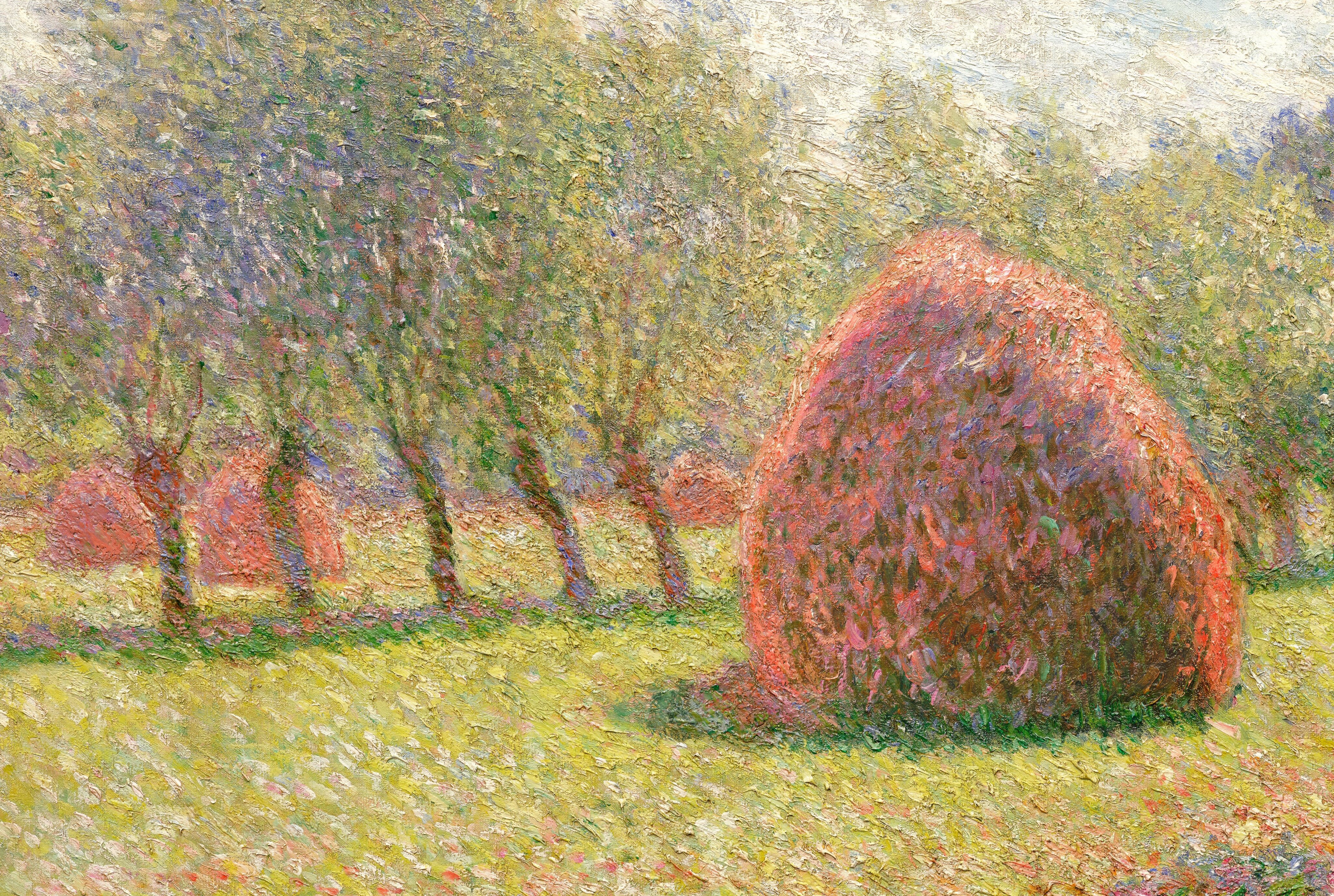 انبار کاه در گیورنی by Claude Monet - ۱۸۹۳ - ۶۵.۵ × ۱۰۰.۲ سانتی‌متر 