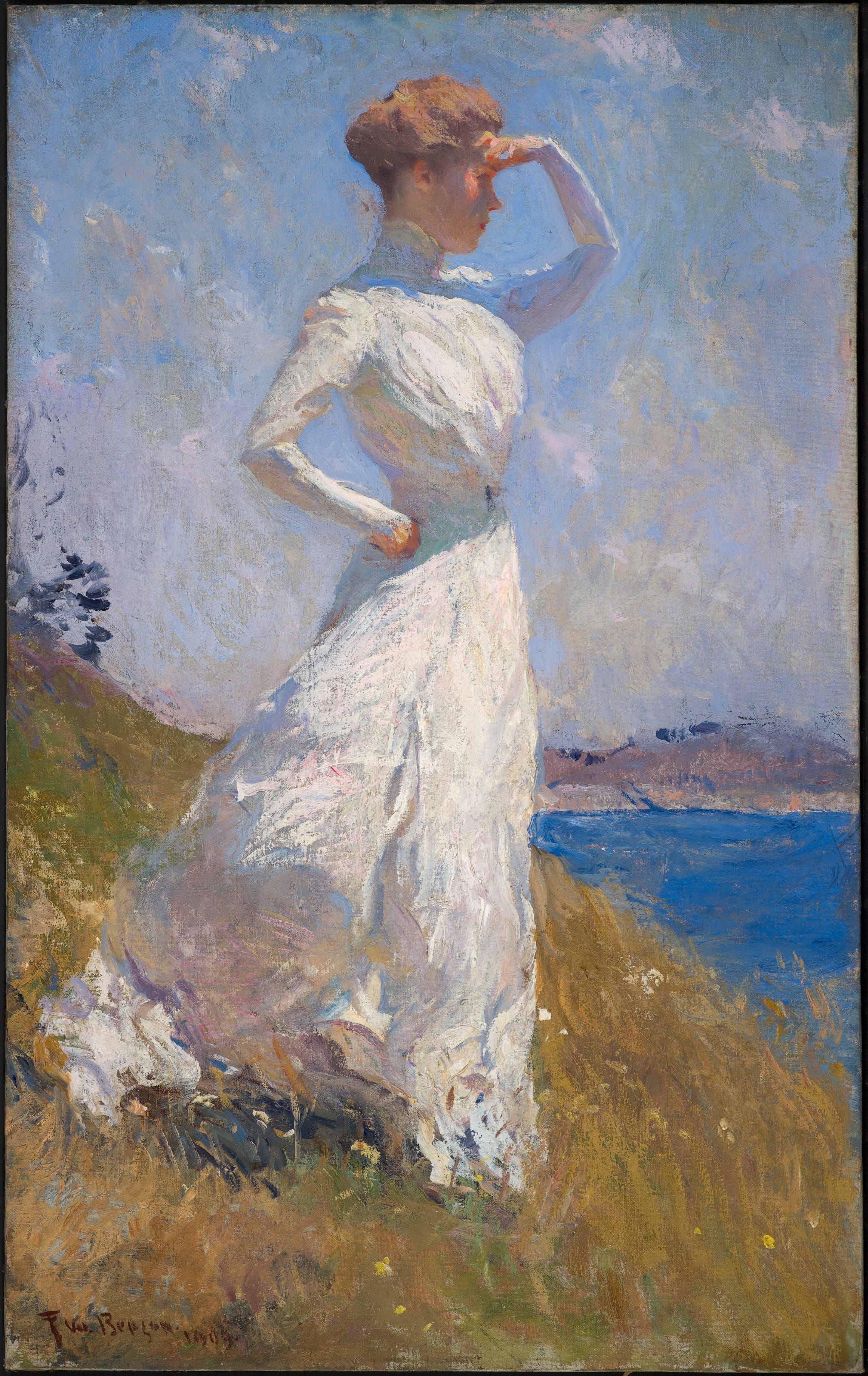 陽光 by Frank W. Benson - 1909 年 - 81.28 x 50.8 釐米 
