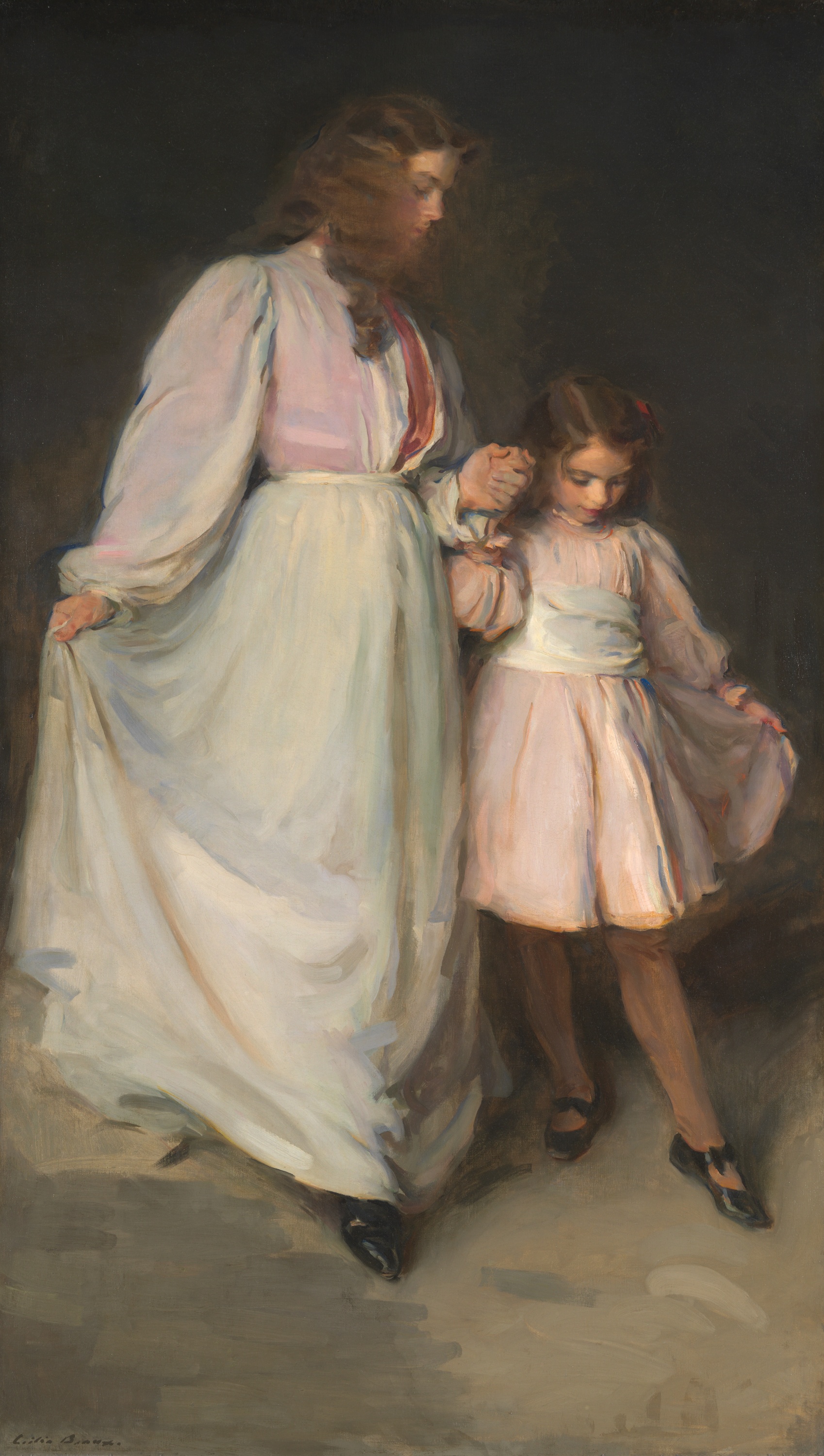 دوروتیا و فرانچسکا by Cecilia Beaux - ۱۸۹۸ - ۲۰۳.۵ × ۱۱۶.۸ سانتی‌متر 