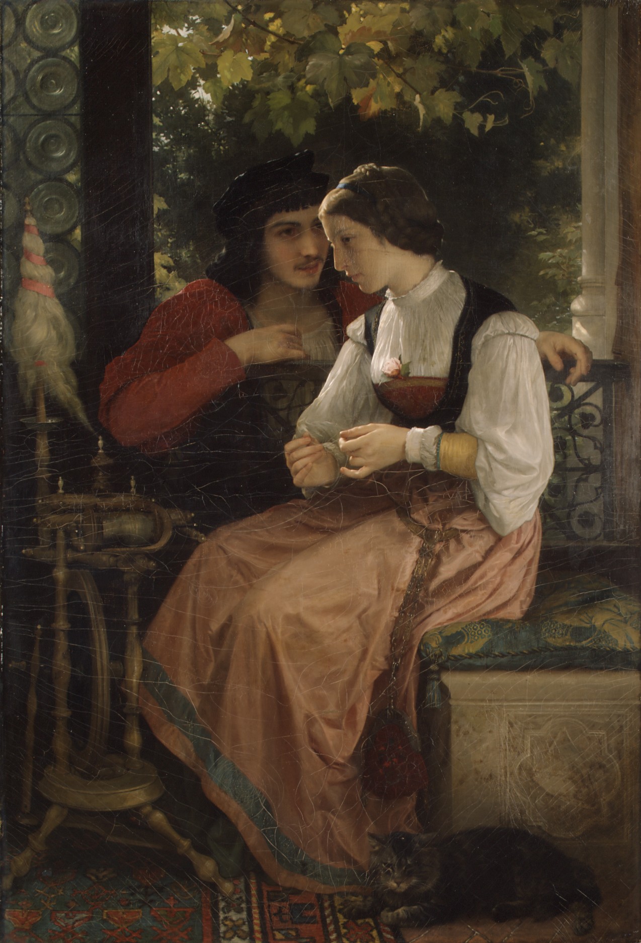 A csábítás by William-Adolphe Bouguereau - 1872 - 163,5 × 111,8 cm 