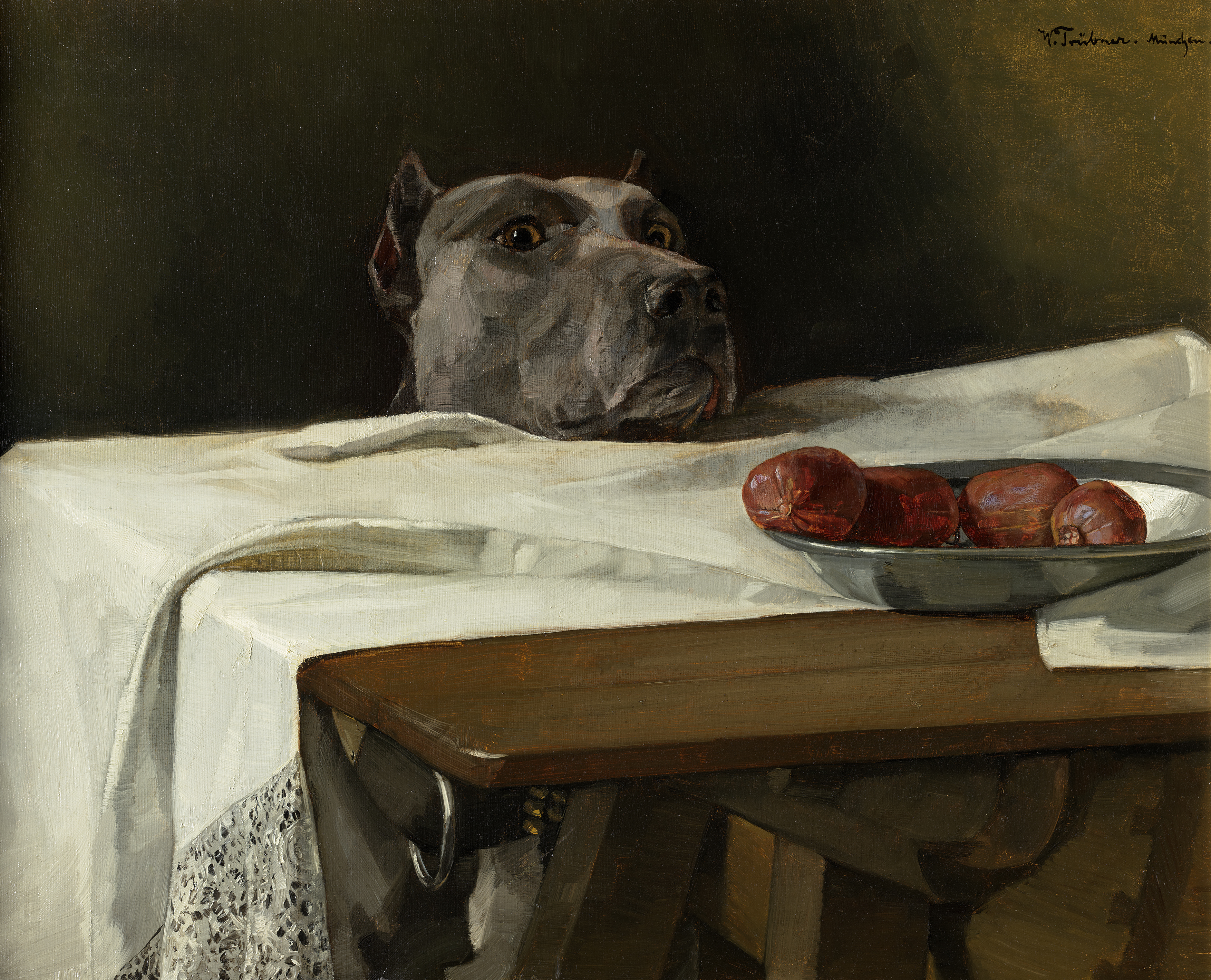 Caesar a Rubikonnál by Wilhelm Trübner - 1878 - 48,5 × 61,5 cm 