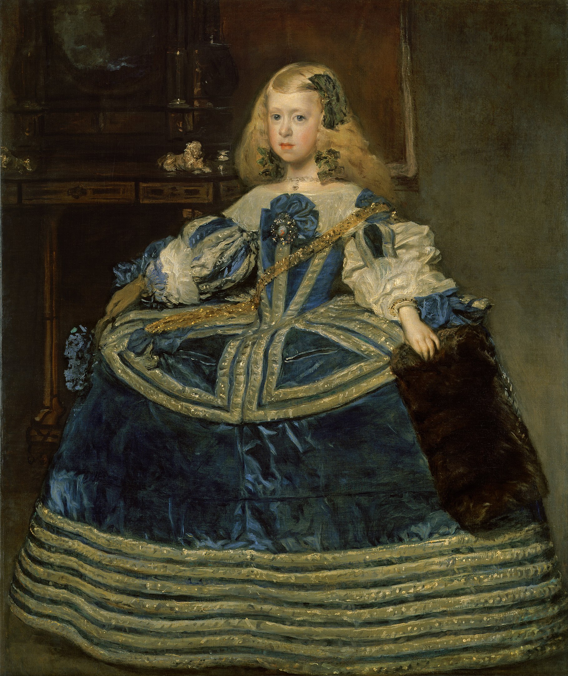 Mavi Elbise İçinde Infanta Margarita Teresa by Diego Velázquez - 1659 - 107 x 127 cm Kunsthistorisches Museum