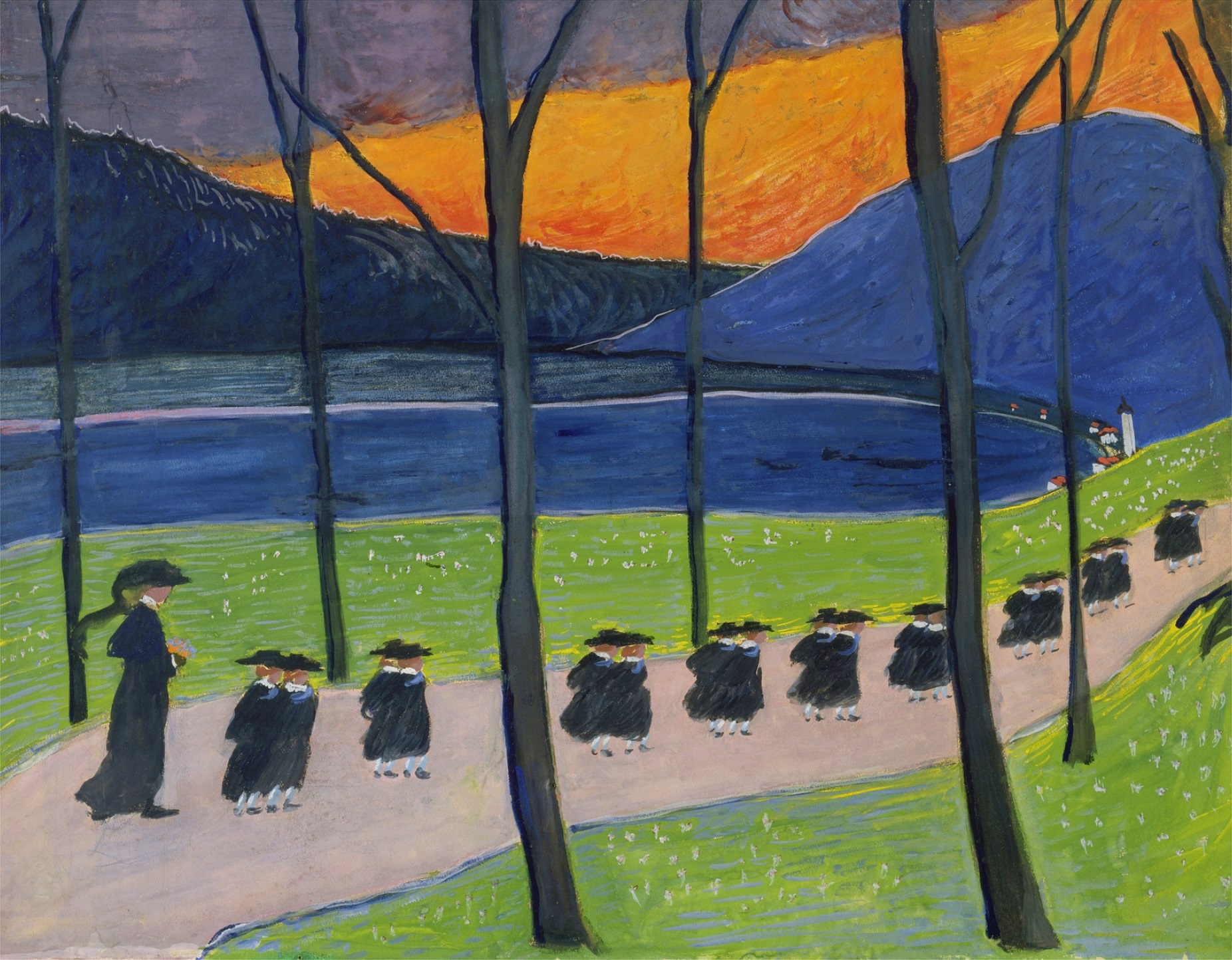 Herfst (school) by Marianne von Werefkin - c. 1907 - 55 x 74 cm 